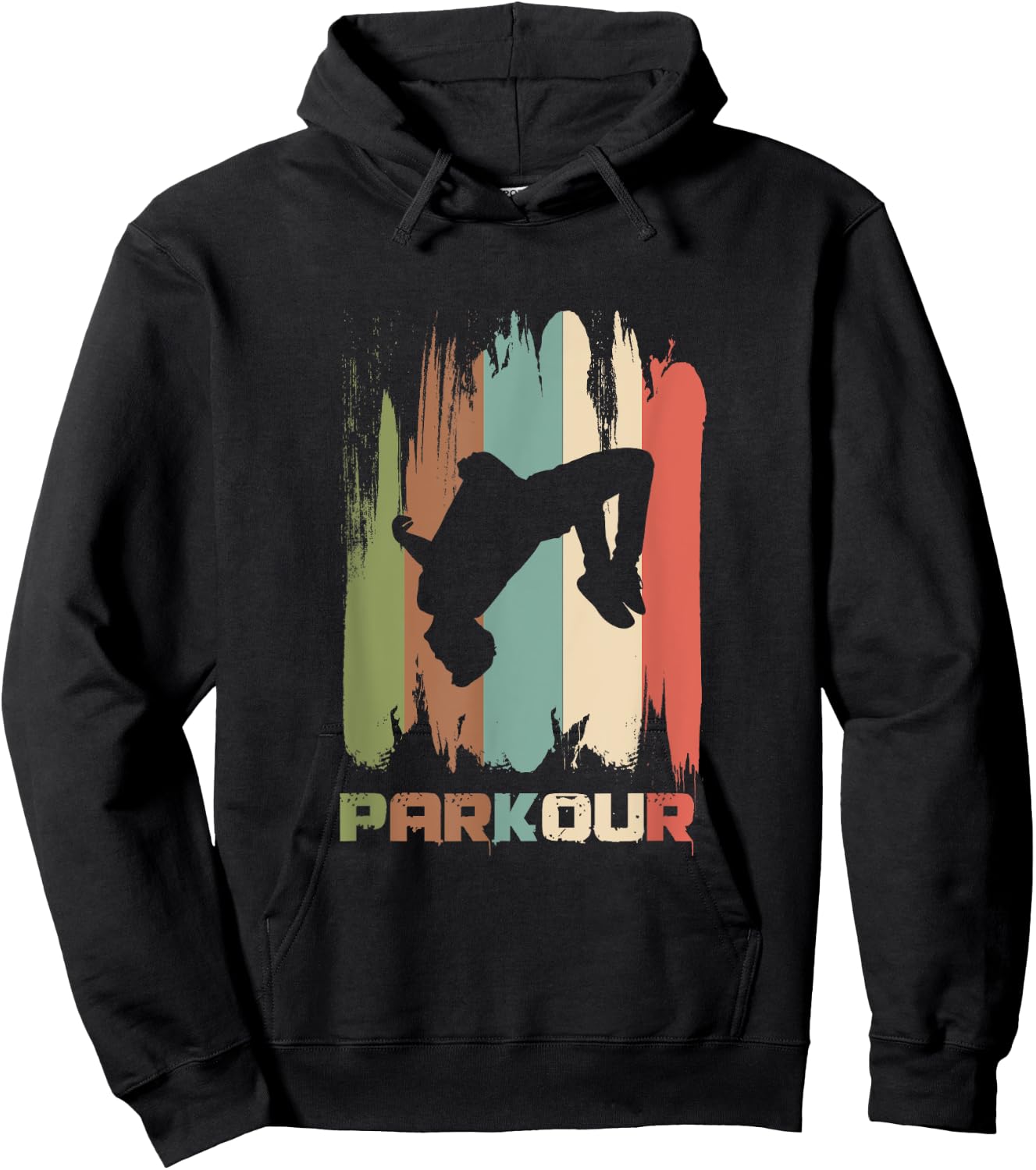 Vintage Parkour Freerunner Retro Rooftopping Hoodie - Hoodie | Black