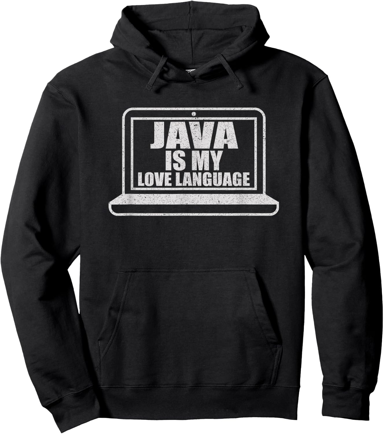 Java is My Love Language Nerdy Programming Hoodie - Hoodie | Black