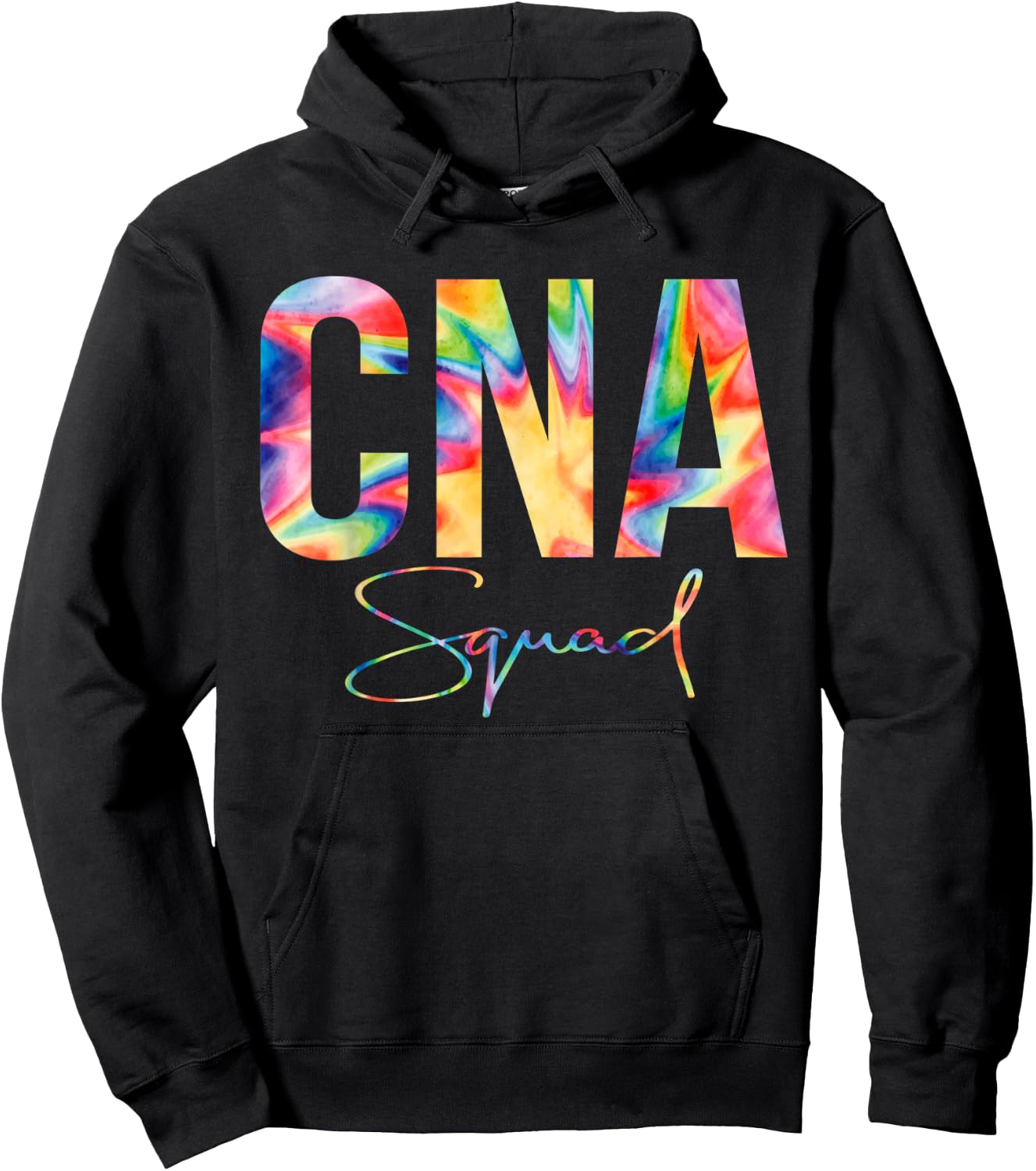 CNA Squad Shirt Appreciation Day Tie Dye For Work Hoodie - Hoodie | Black