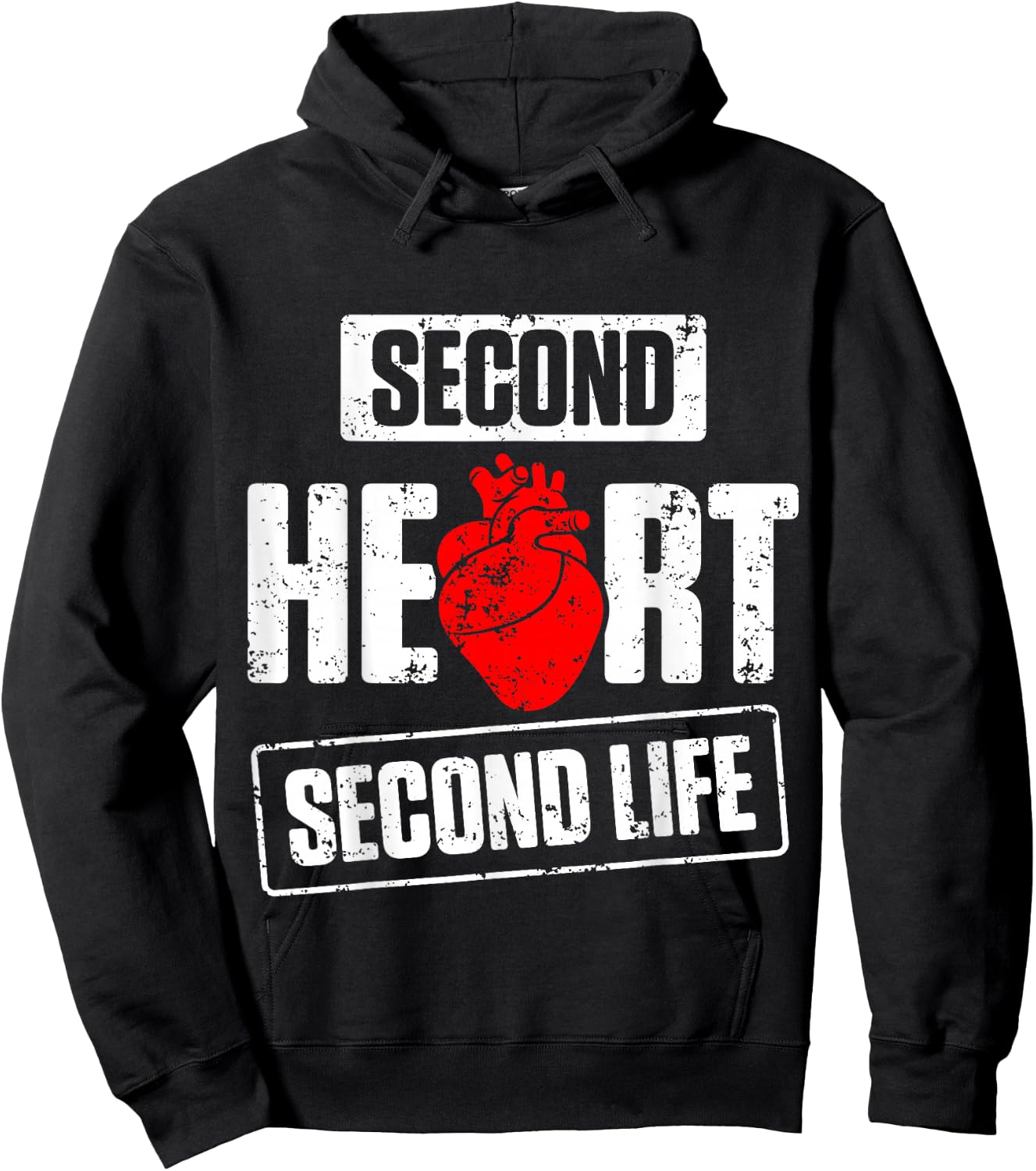 Heart Transplant Recipient Second Surgery Survivor Hoodie - Hoodie | Black