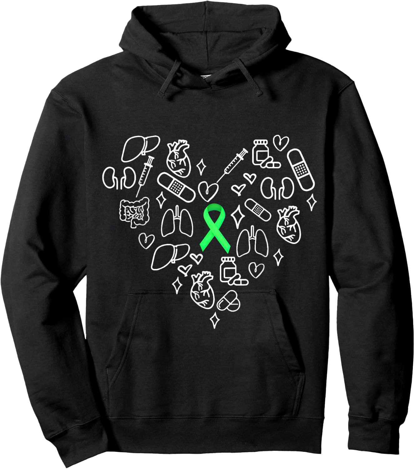 Organ Donation Awareness Hoodie - Hoodie | Black