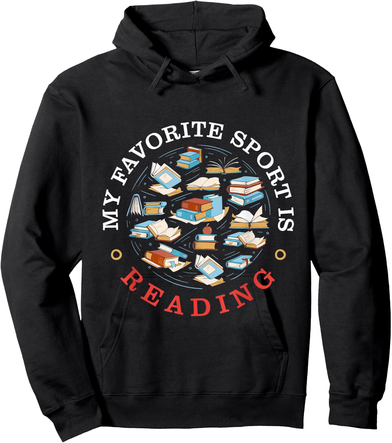 My Favorite Sport Is Reading - Keep Calm And Read On Hoodie - Hoodie | Black