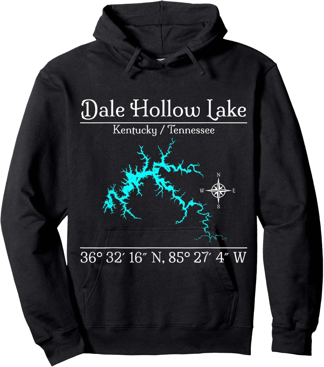 Dale Hollow Lake, Kentucky / Tennessee Hoodie - Hoodie | Black