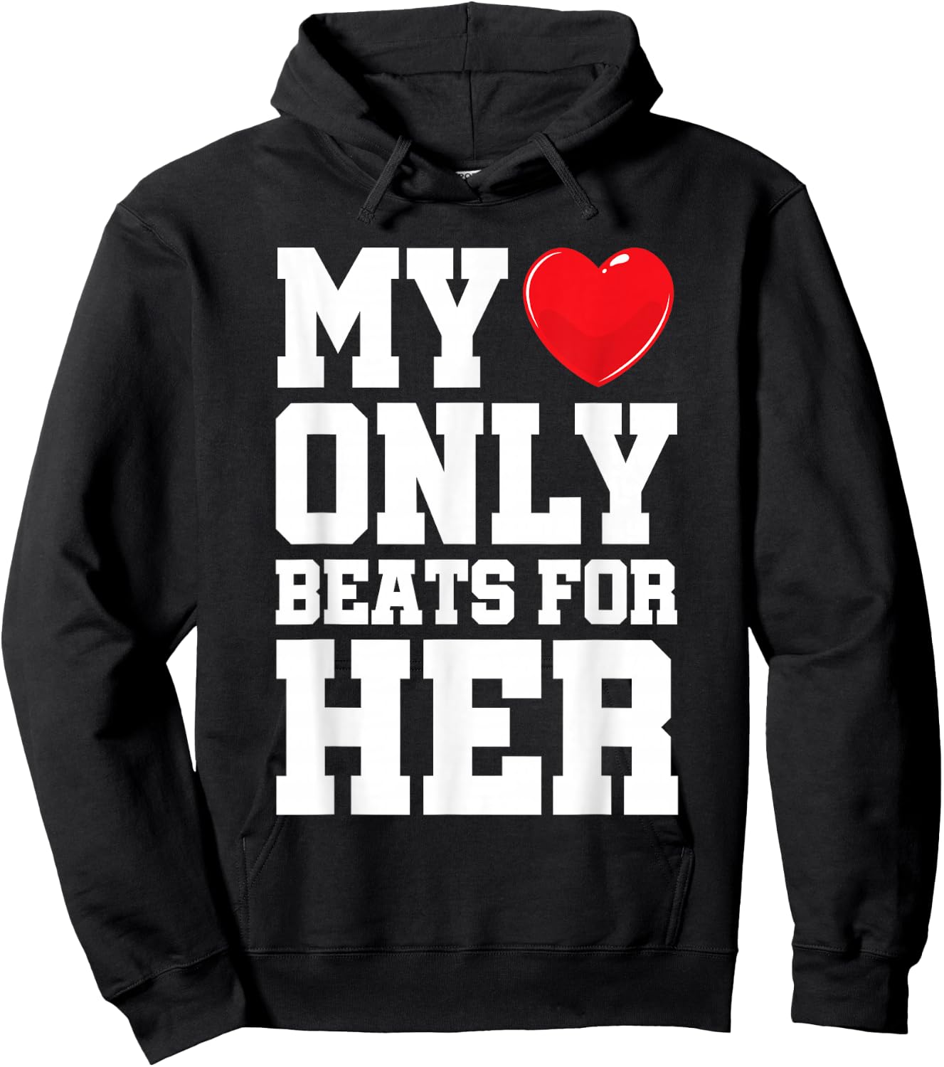 Matching His & Hers Shirt Men Couple Him & Her Hoodie - Hoodie | Black