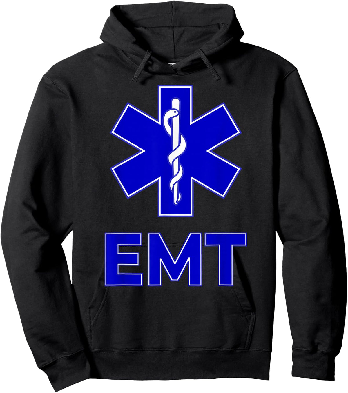 Star of Life Emt Ems Emergency Medical Services Technician Hoodie - Hoodie | Black