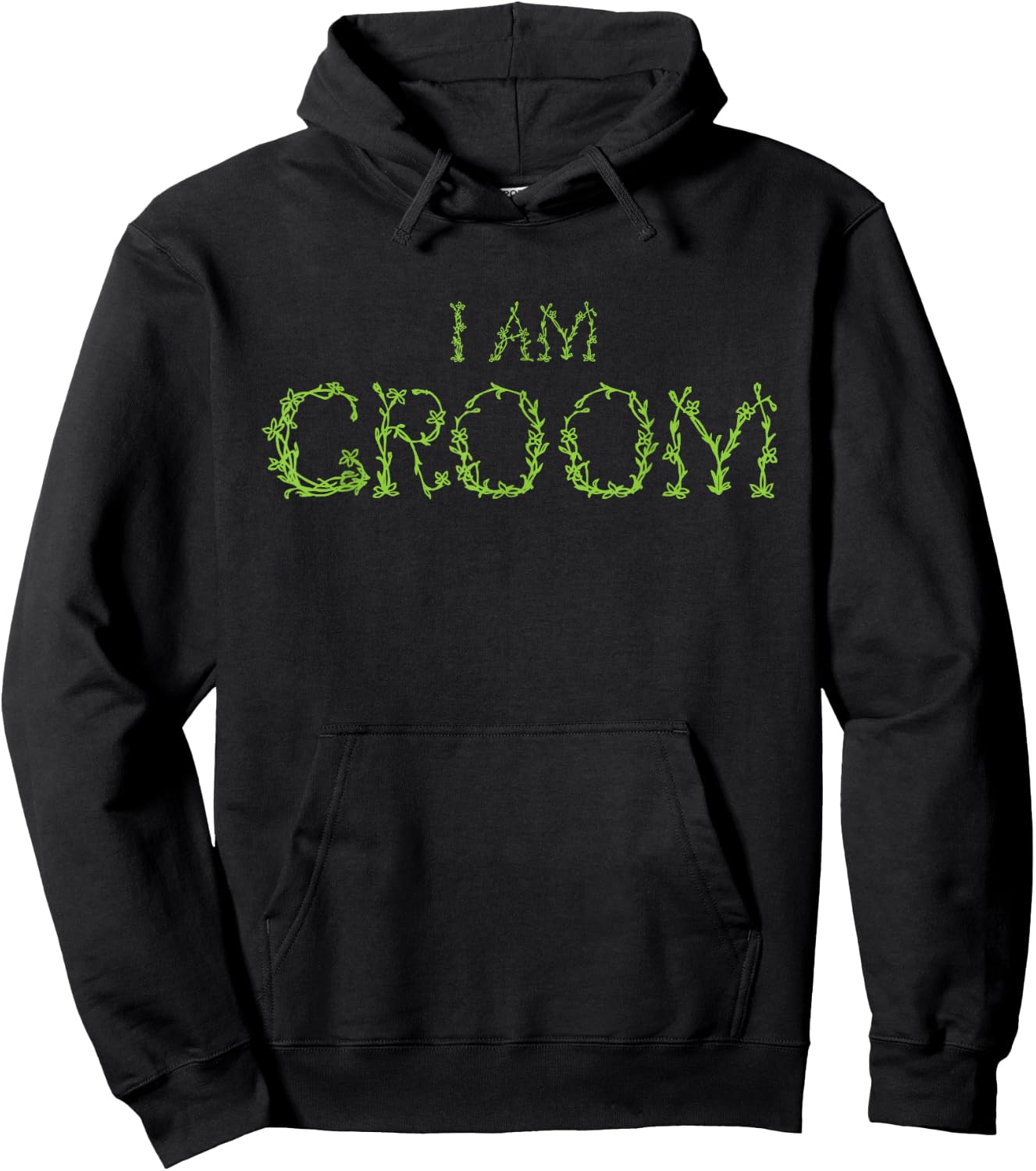 I am Groom Funny Groomsmen Wedding Celebration Party Hoodie - Hoodie | Black