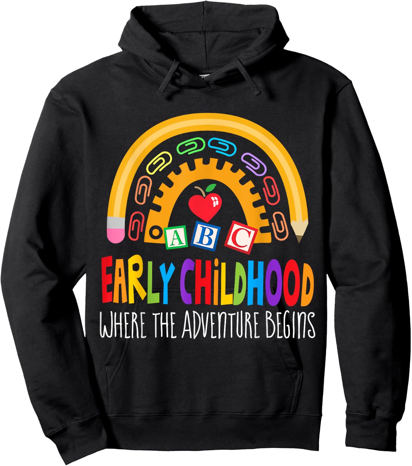 Teacher Early Childhood Education Preschool Head Start Crew Hoodie - Hoodie | Black