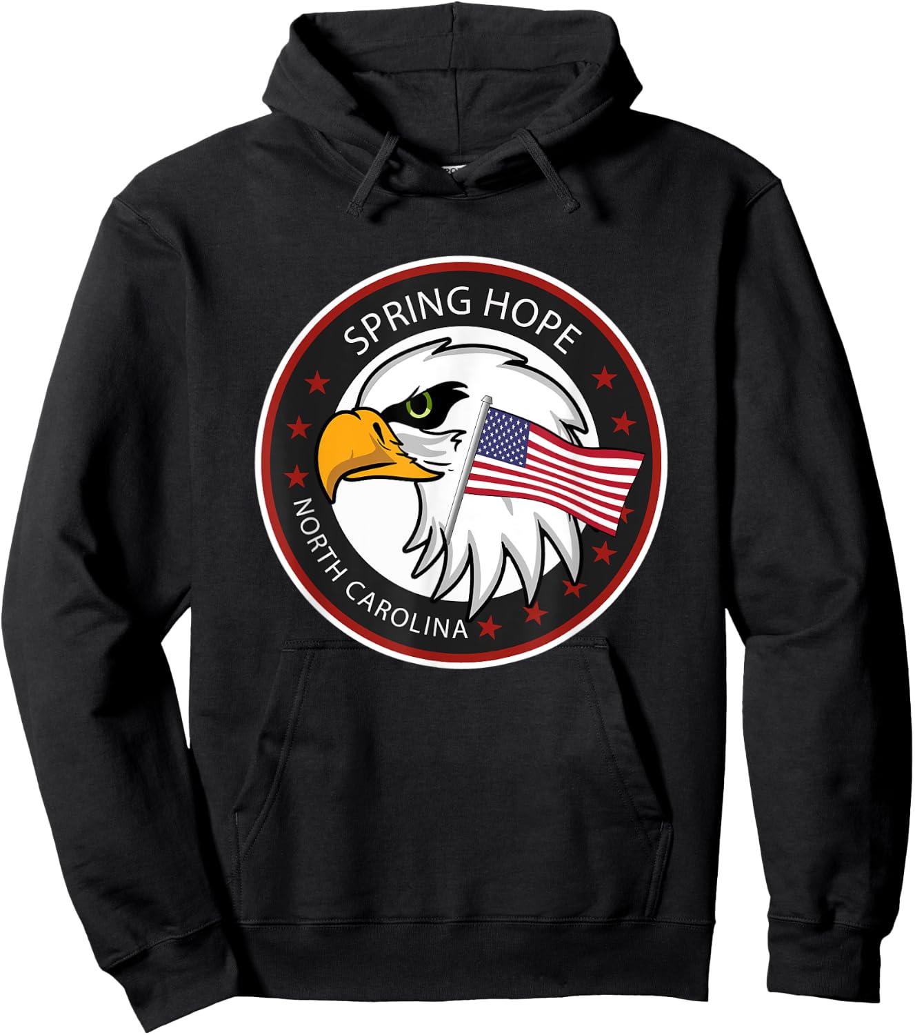 Spring Hope NC North Carolina Hoodie - Hoodie | Black
