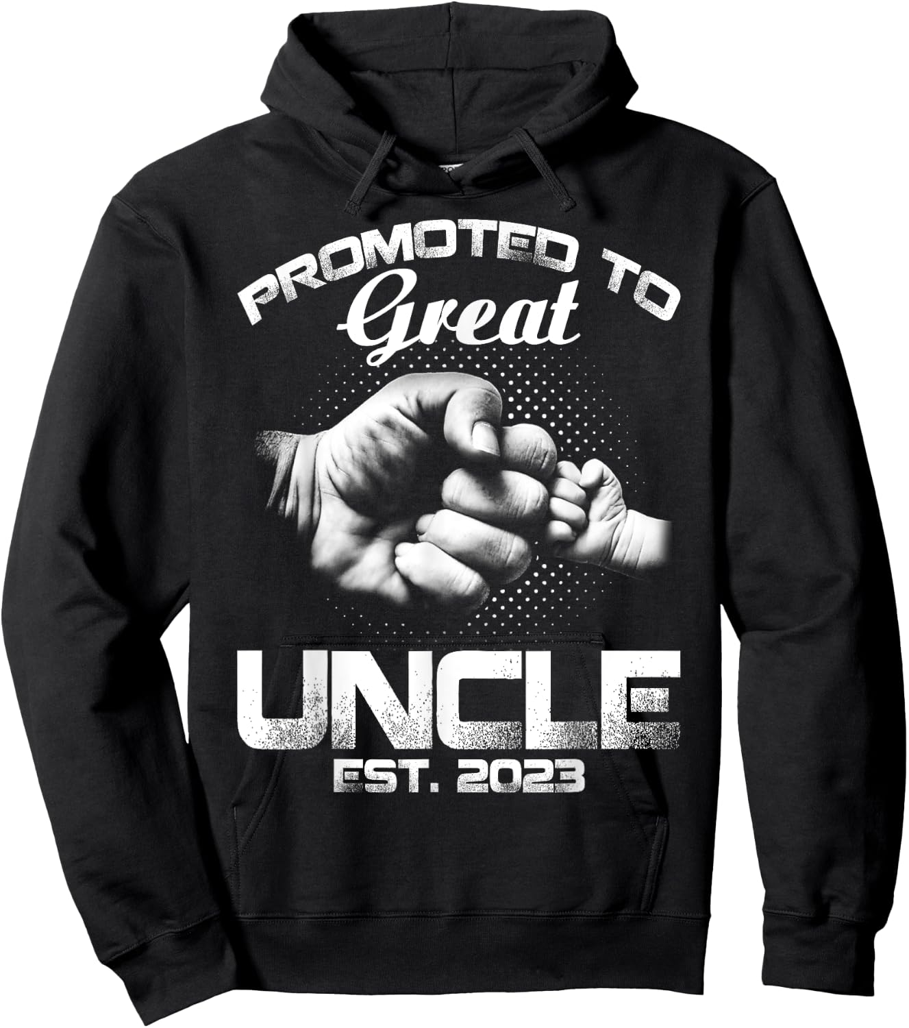 Promoted To Great Uncle Est 2023 Hoodie - Hoodie | Black