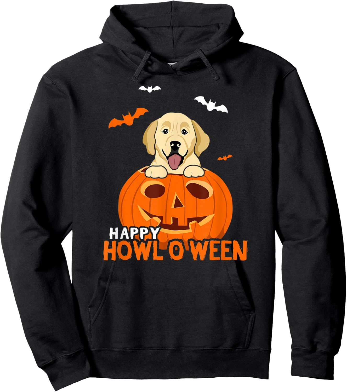 Golden Retriever Halloween Pumpkin Costumes Thanksgiving Hoodie - Hoodie | Black