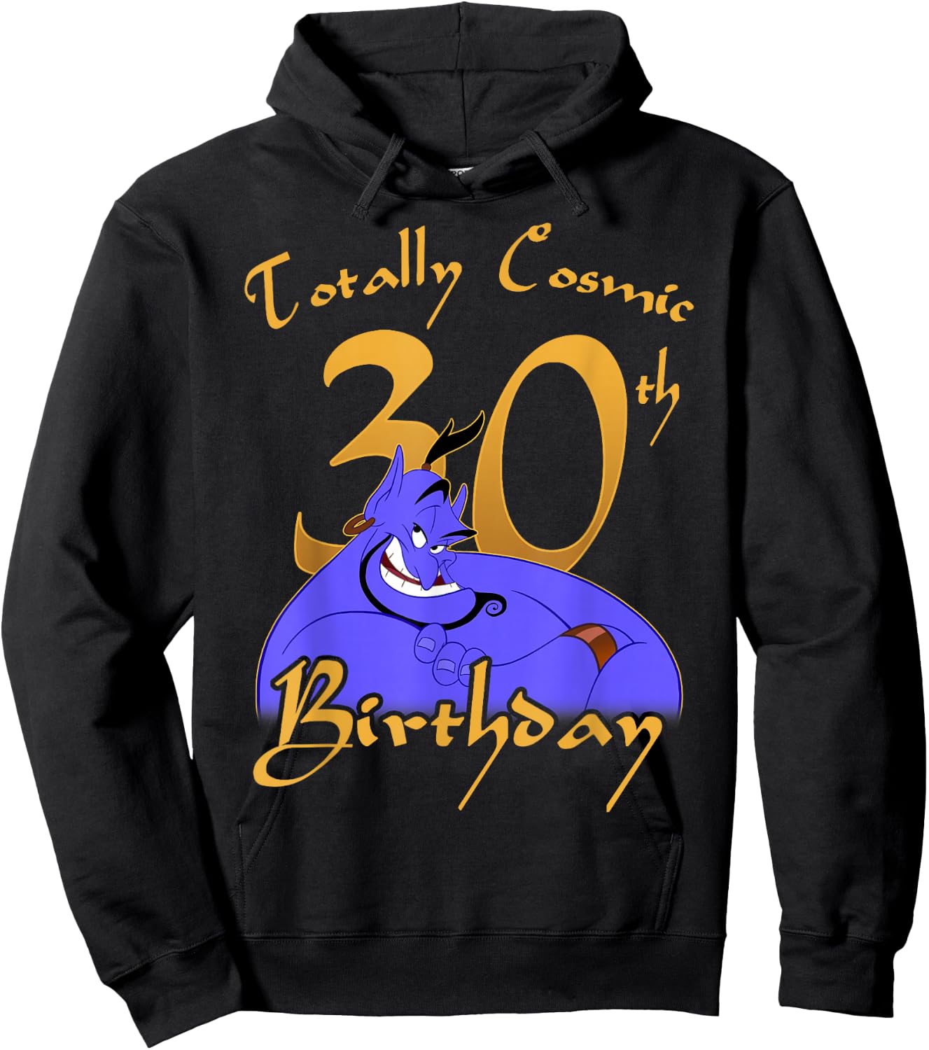 Disney Aladdin Genie Totally Cosmic 30th Birthday Hoodie - Hoodie | Black