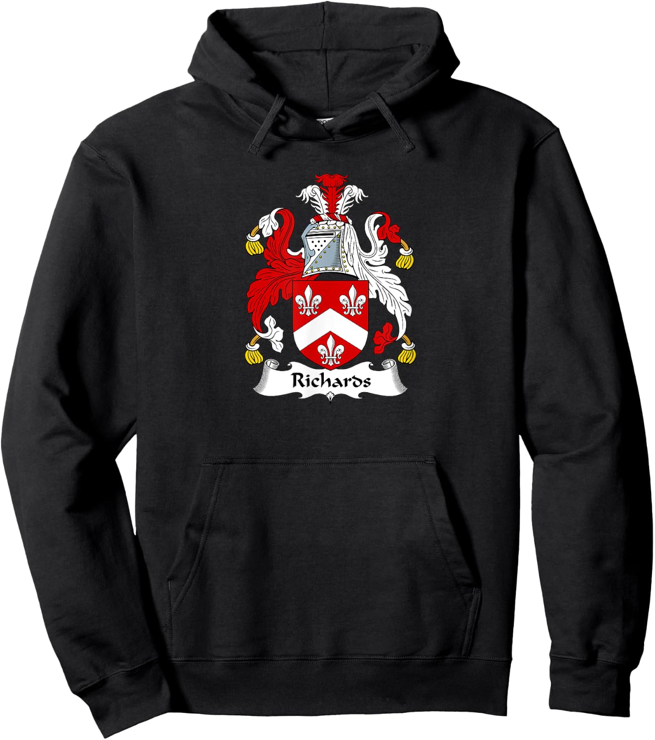 Richards Coat of Arms - Family Crest Hoodie - Hoodie | Black