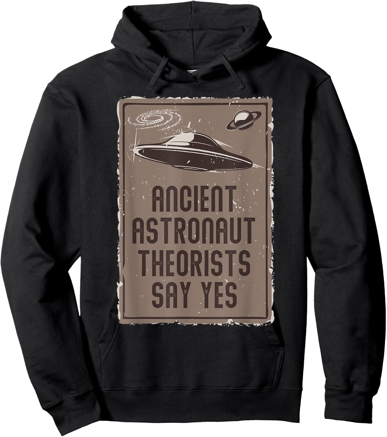 Alien Lover UFO Ancient Astronaut Theorists Say Yes Alien Hoodie - Hoodie | Black