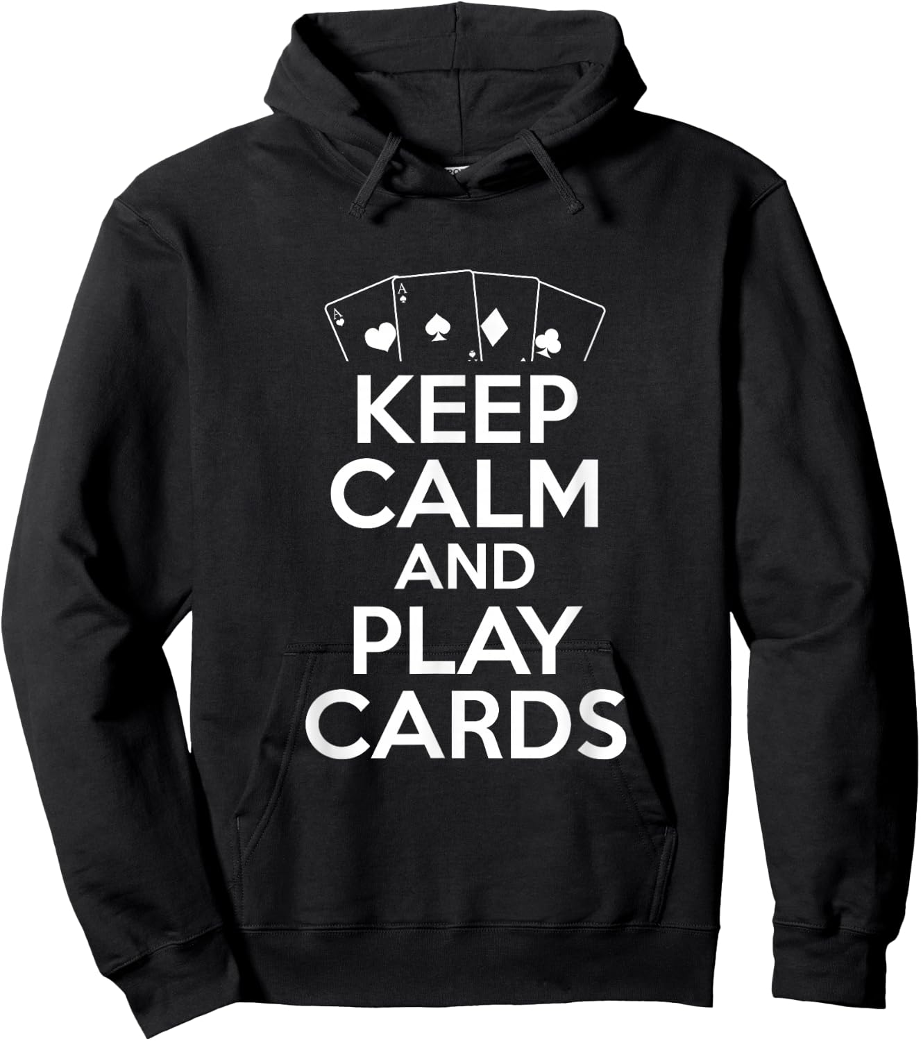 Keep Calm And Play Cards - Poker Player Hoodie - Hoodie | Black