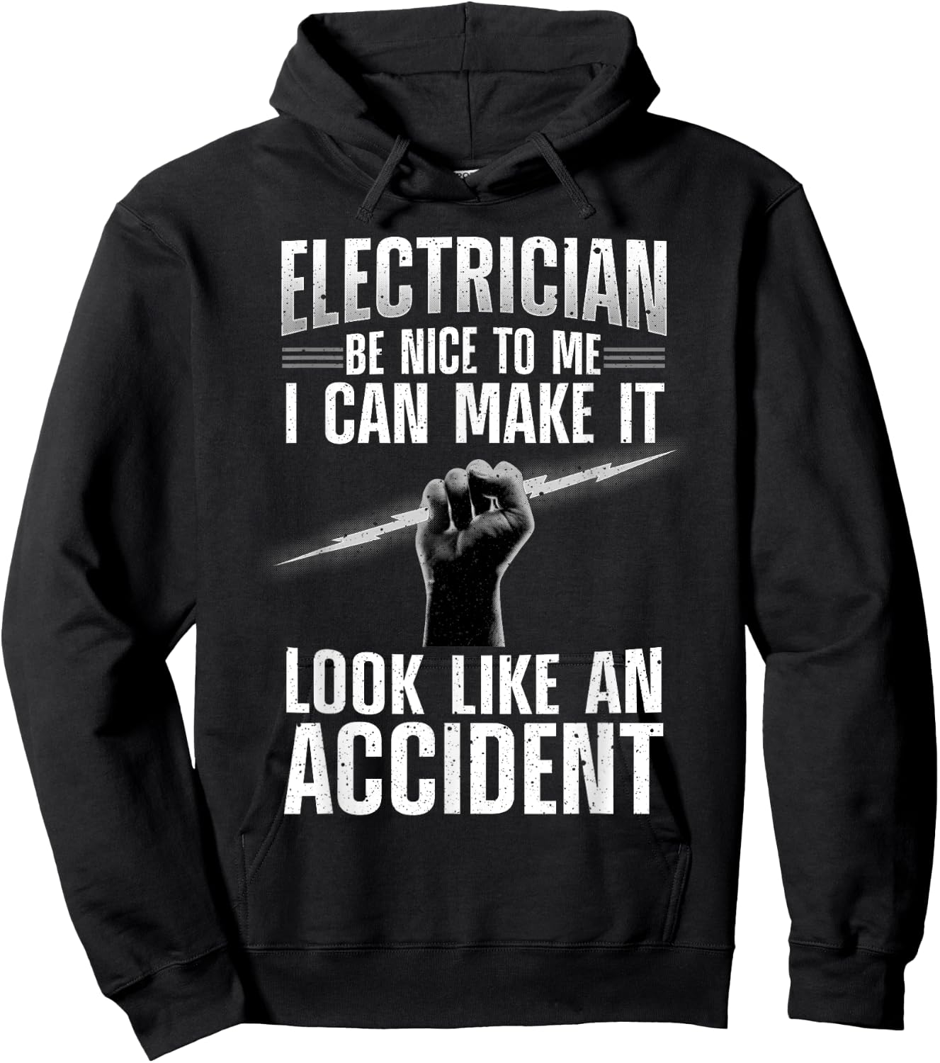 Funny Electrician Art Women Professional Electrician Hoodie - Hoodie | Black
