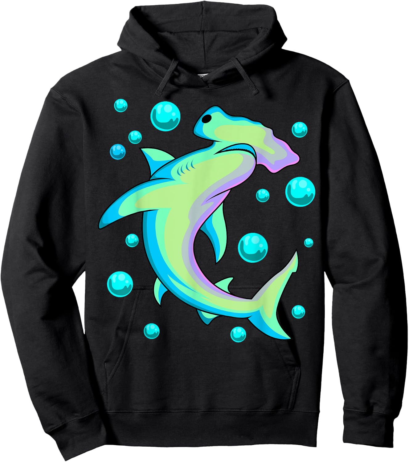 Vintage Hammerhead Shark Hoodie - Hoodie | Black