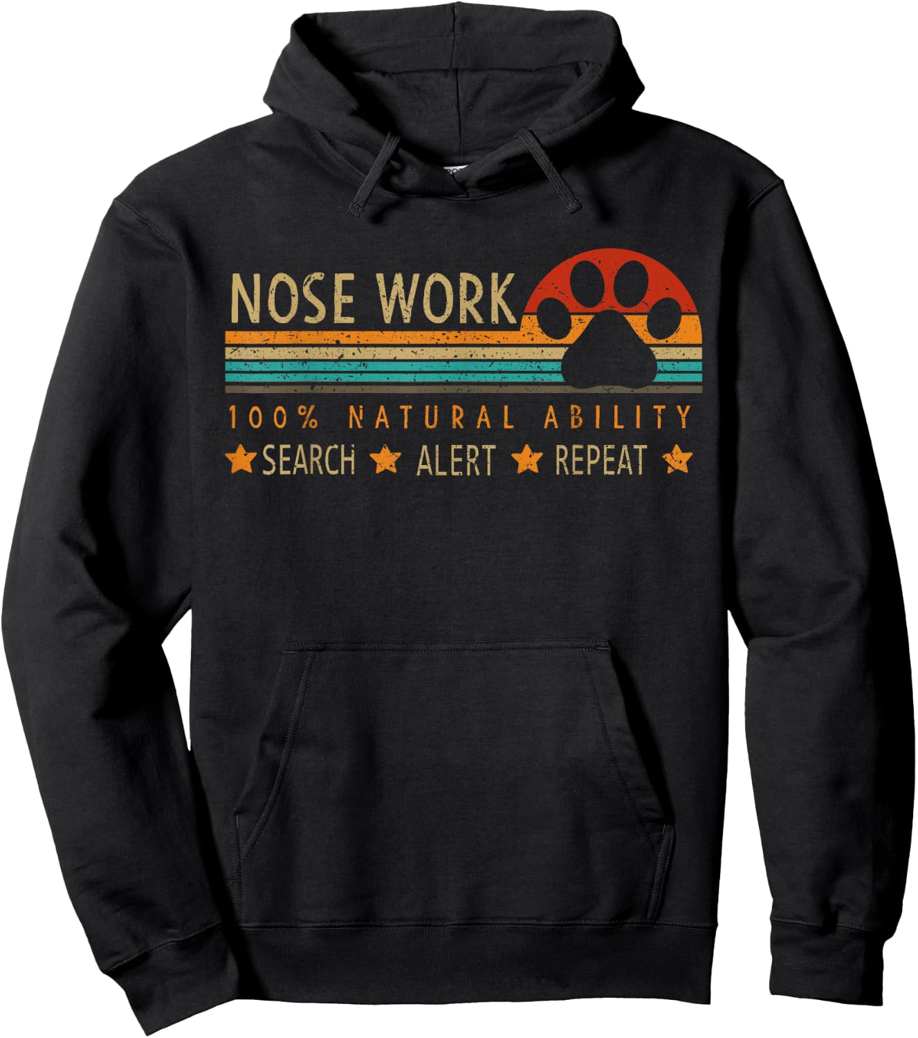 Nosework Dog sport Training Nose Work scent work for dogs Men Women Girls Kids Hoodie - Hoodie | Black