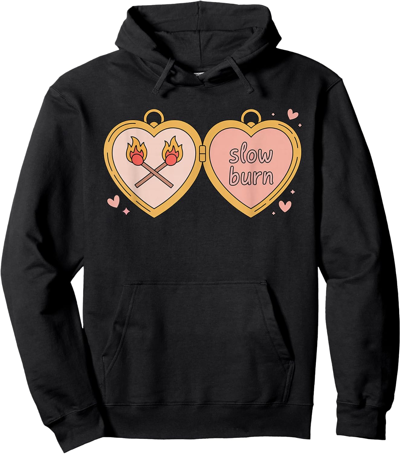 Slow Burn Romance Book Lover Hoodie - Hoodie | Black