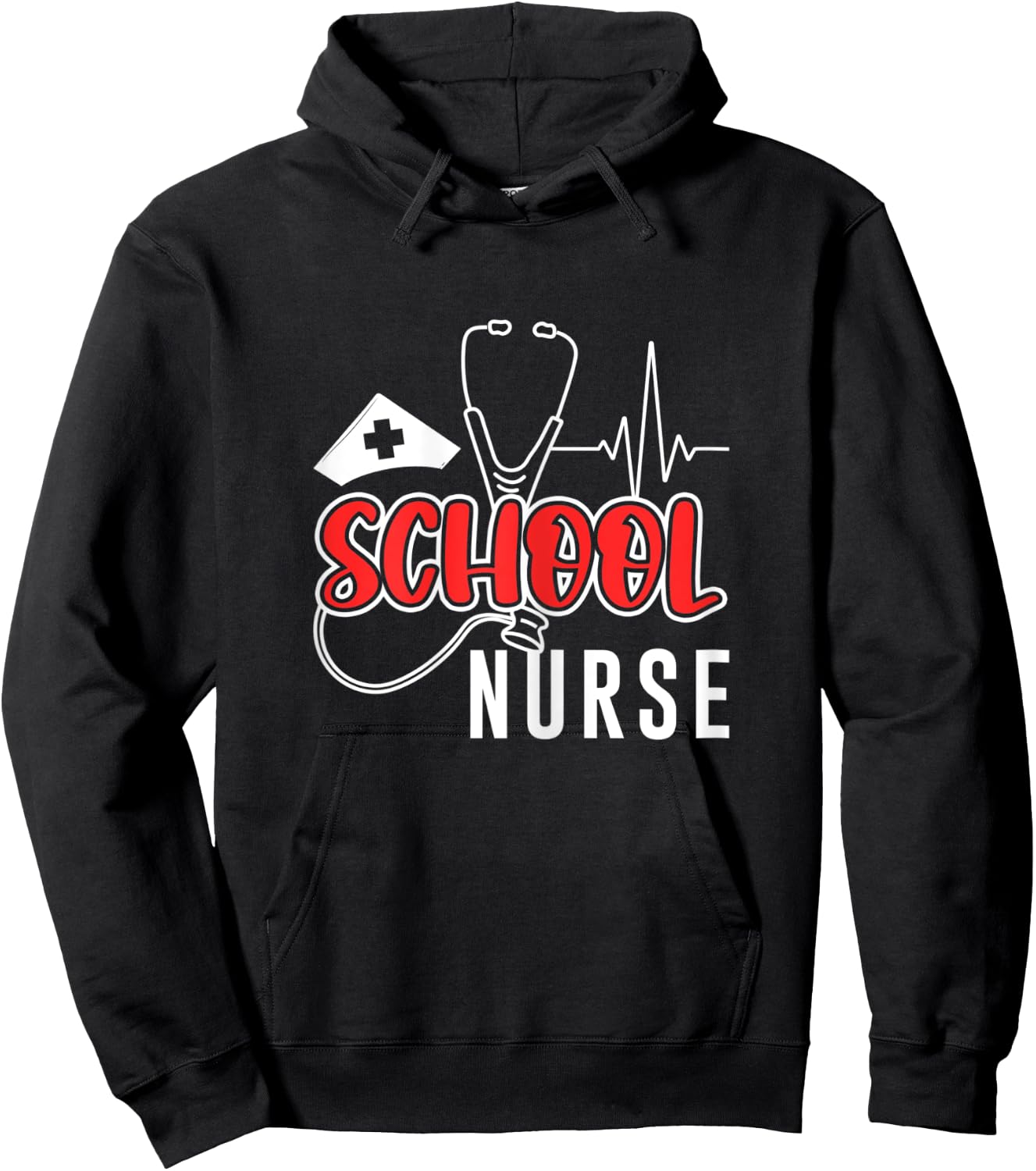 School Nurse Nursing Doctor Medical Medicine Hospital Health Hoodie - Hoodie | Black