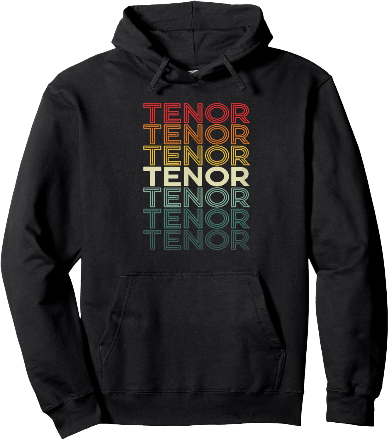 Tenor repeating word Barbershop Quartet Singer Hoodie - Hoodie | Black