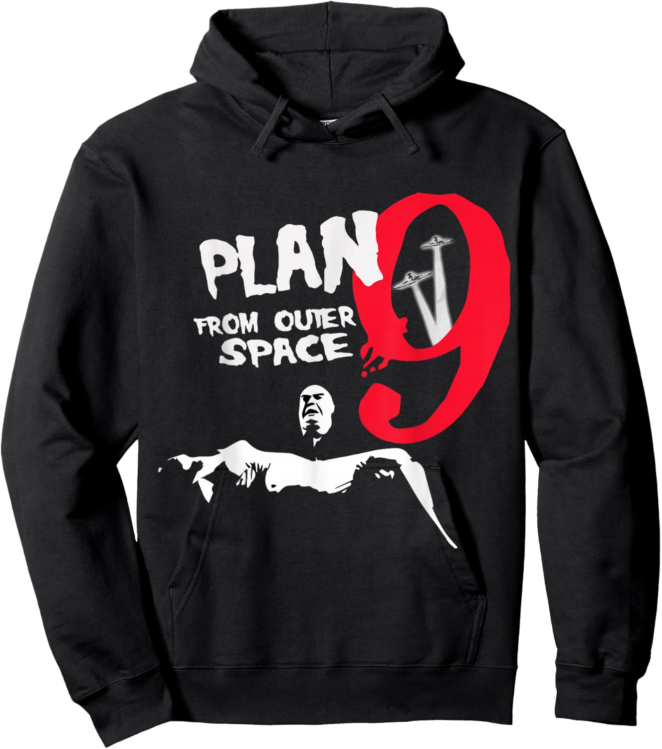 Plan 9 from Outer Space Inspector Clay Tribute Hoodie - Hoodie | Black