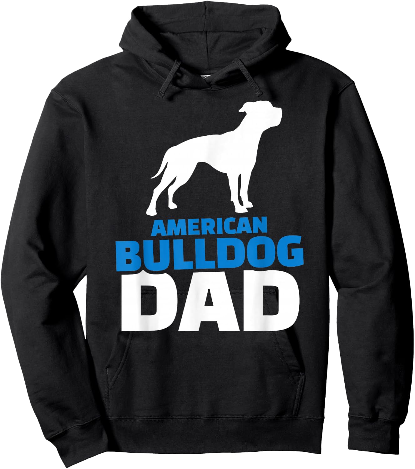 American bulldog dad Hoodie - Hoodie | Black