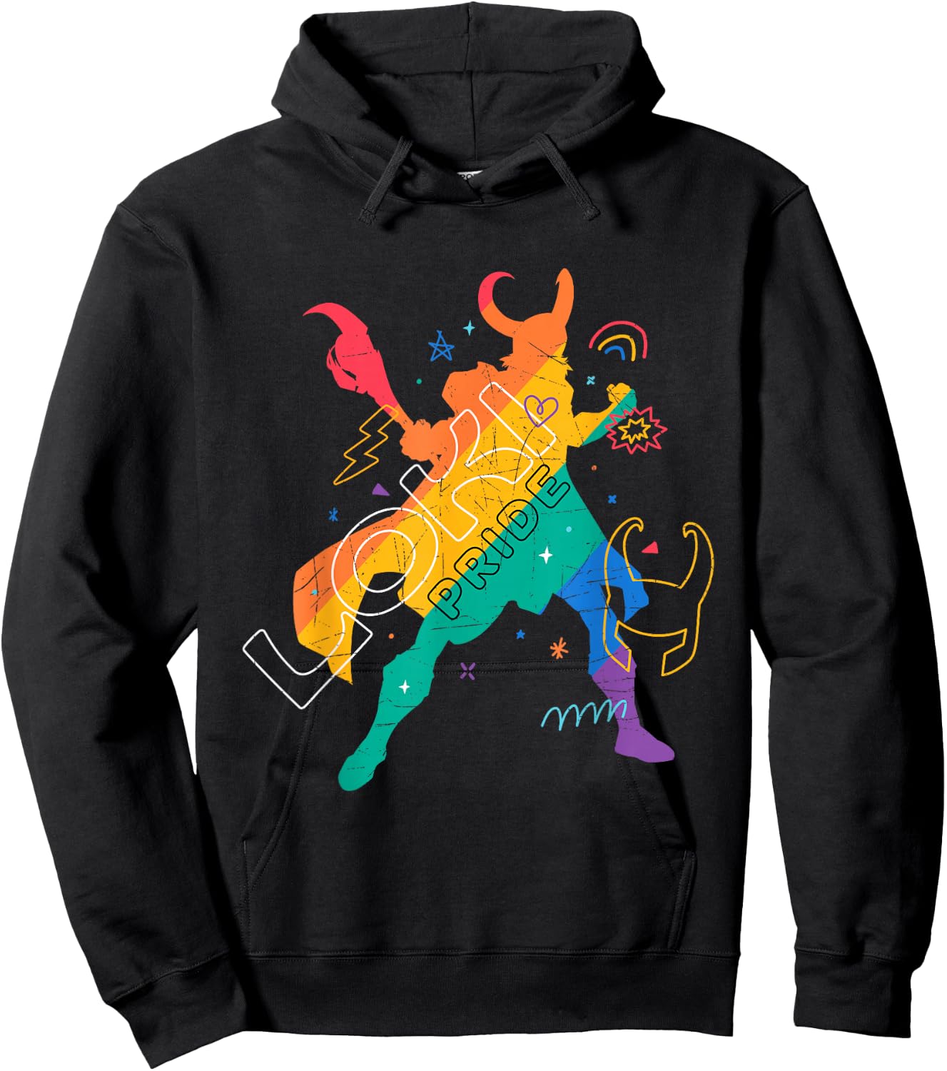 Marvel Loki Pride Hoodie - Hoodie | Black