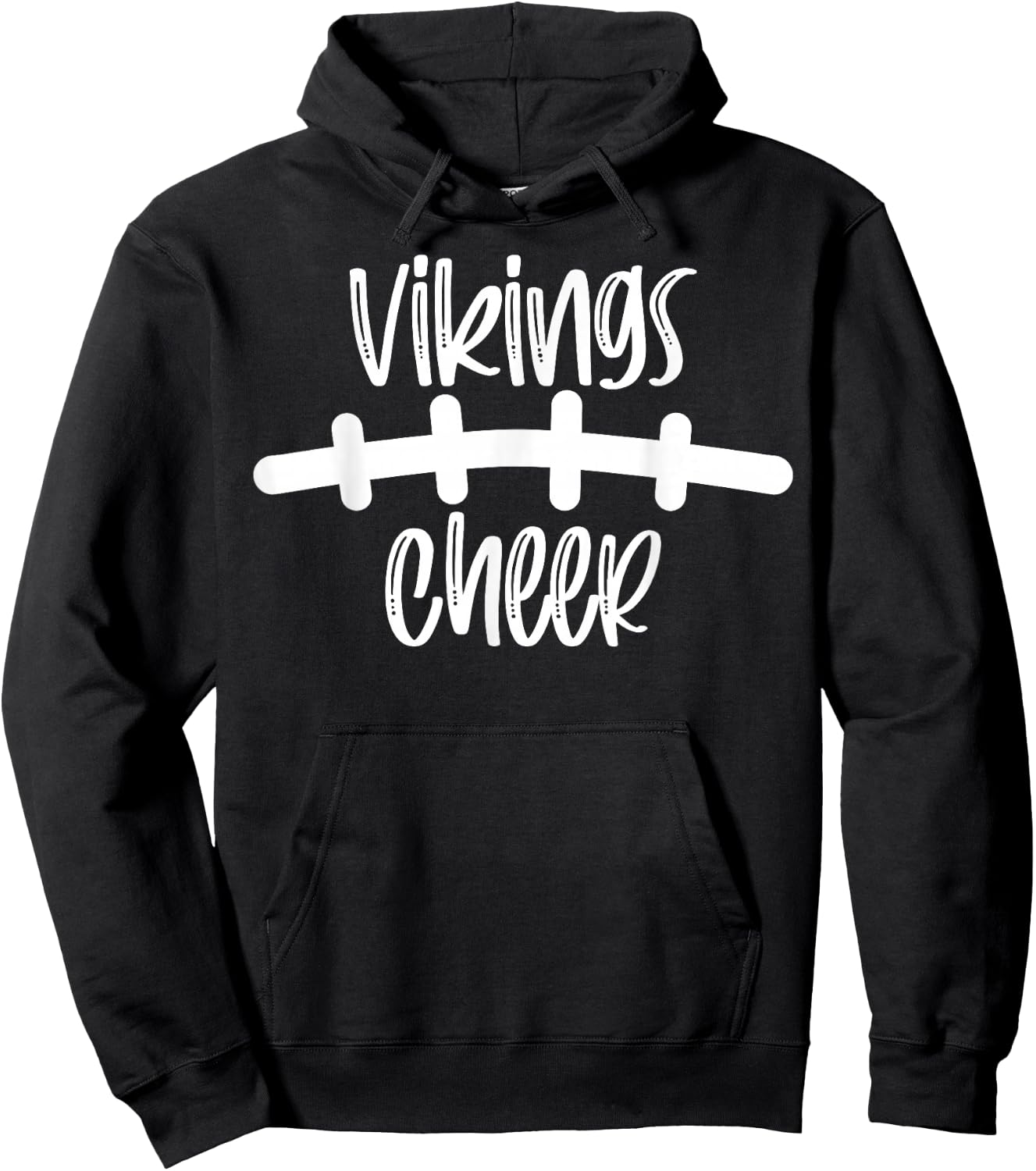 Vikings Cheer School Spirit Football Team Mascot Game Night Hoodie - Hoodie | Black