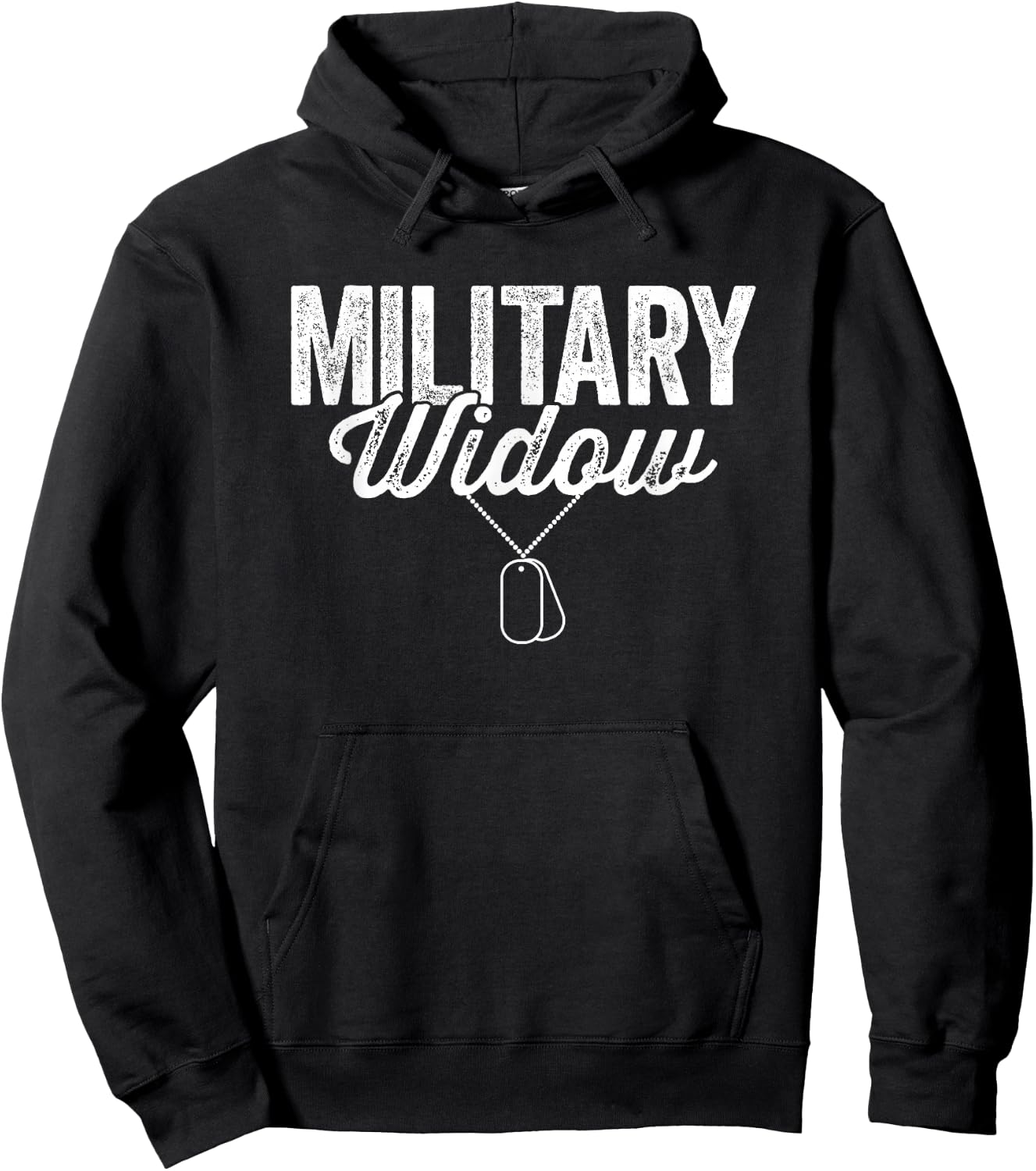 Military Widow Soldier Veterans Day Hoodie - Hoodie | Black
