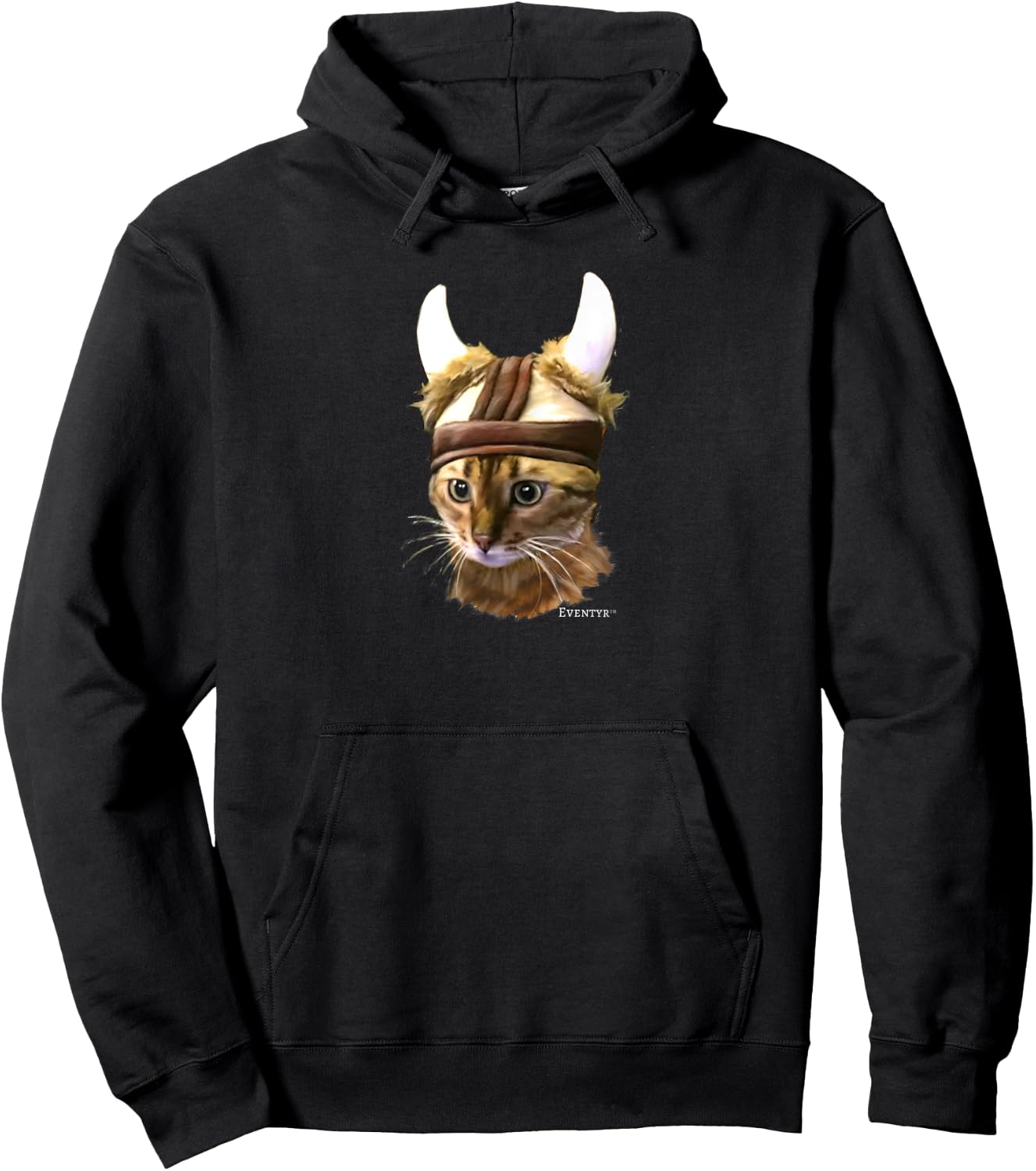 Eventyr Original Viking Cat Norwegian Gift Men Women Kids Hoodie - Hoodie | Black