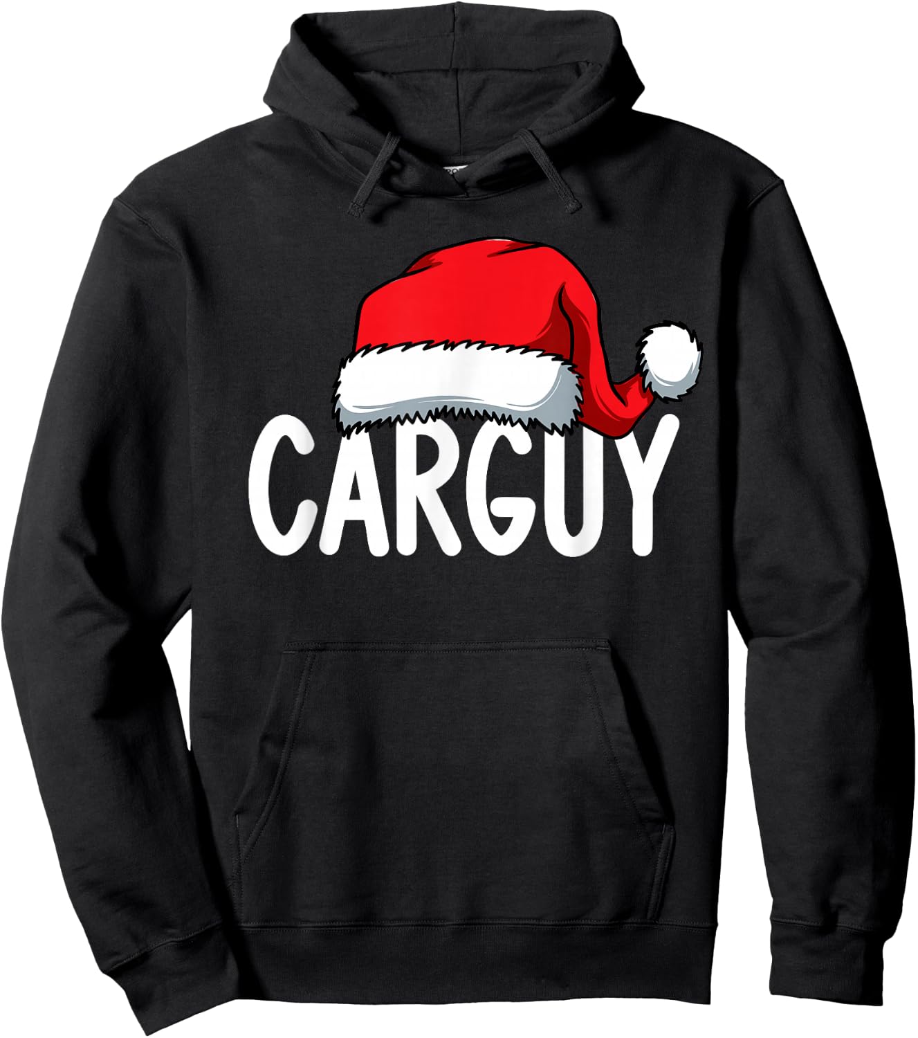 Carguy Car Guy Auto Mechanic Enthusiast Salesman Santa Xmas Hoodie - Hoodie | Black