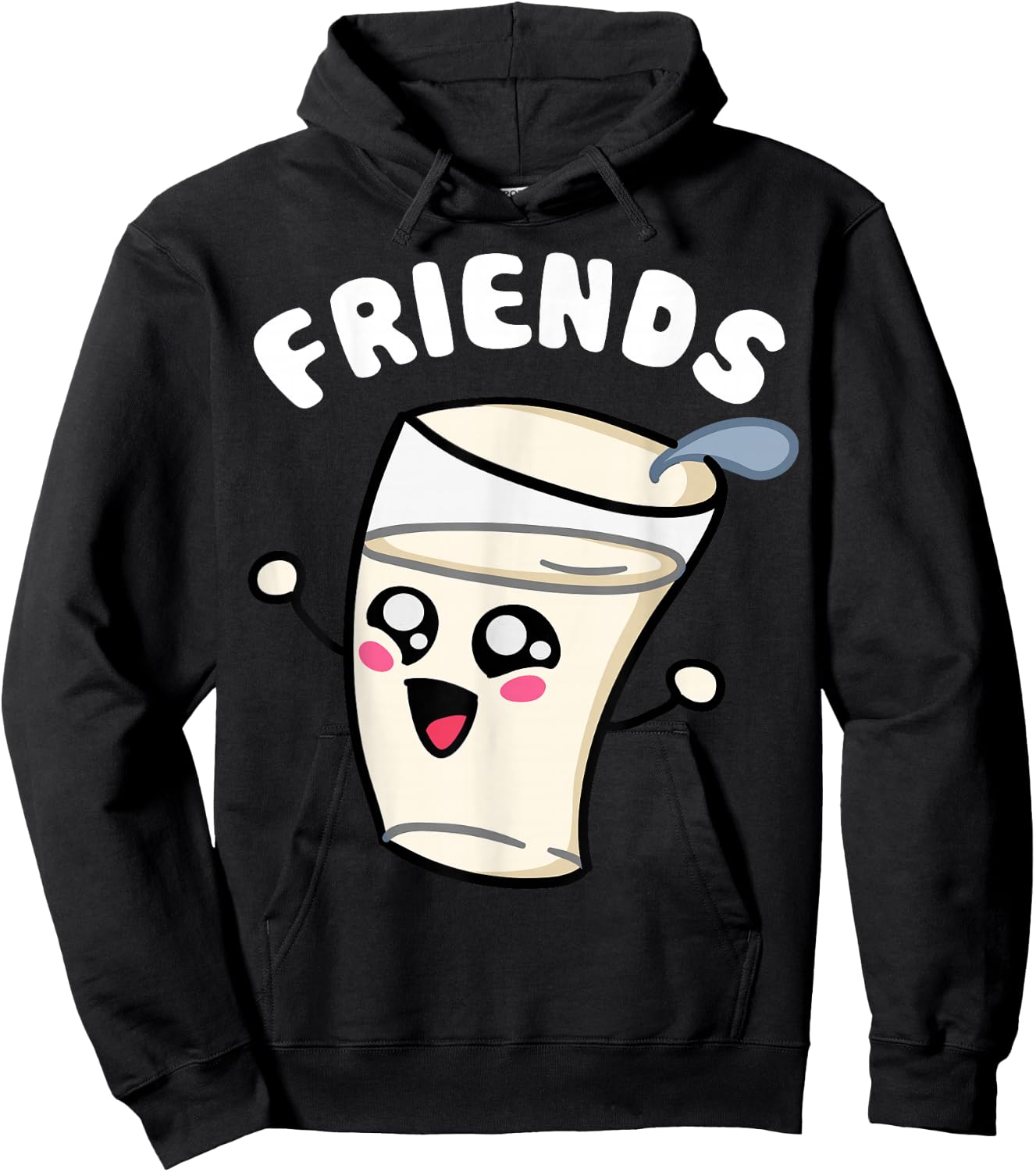 Cookies And Milk - 2 Of 2 - Couple Matching - Best Friends Hoodie - Hoodie | Black