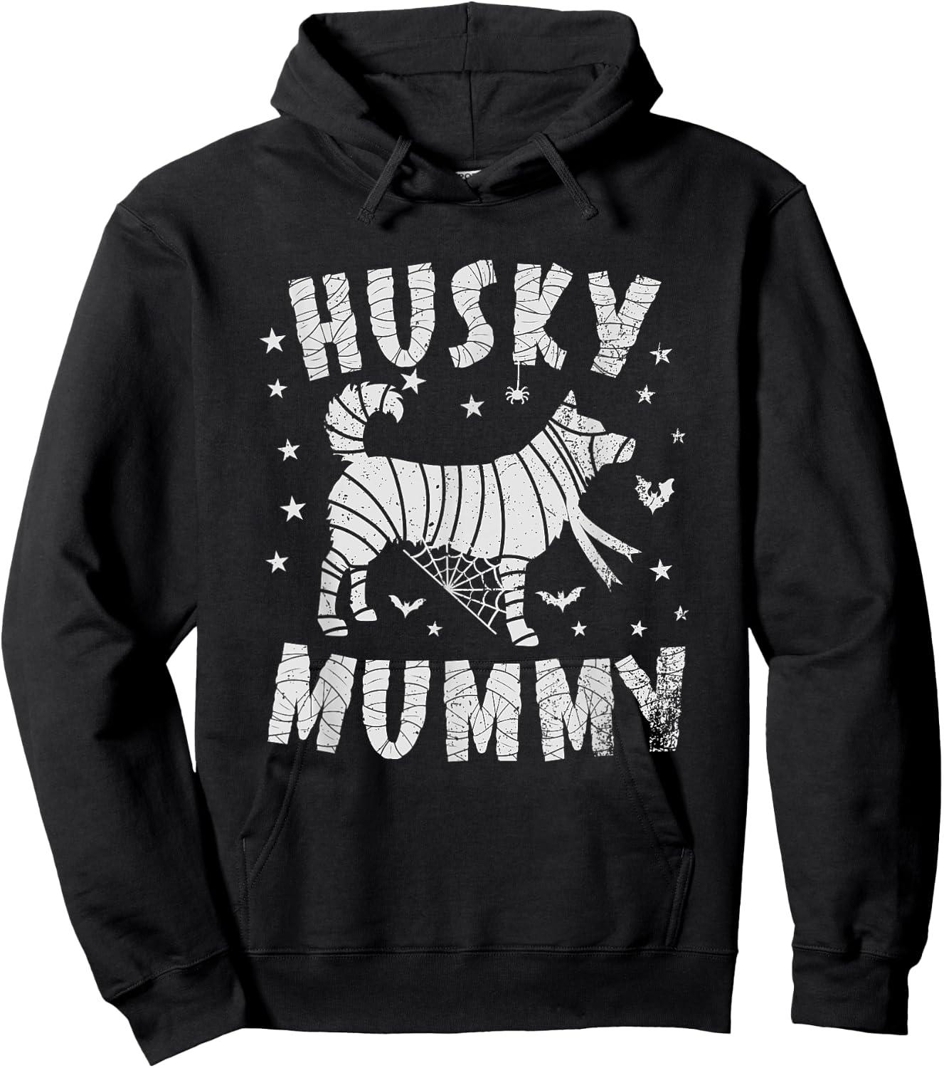 Siberian Husky Mummy - Halloween Hoodie - Hoodie | Black