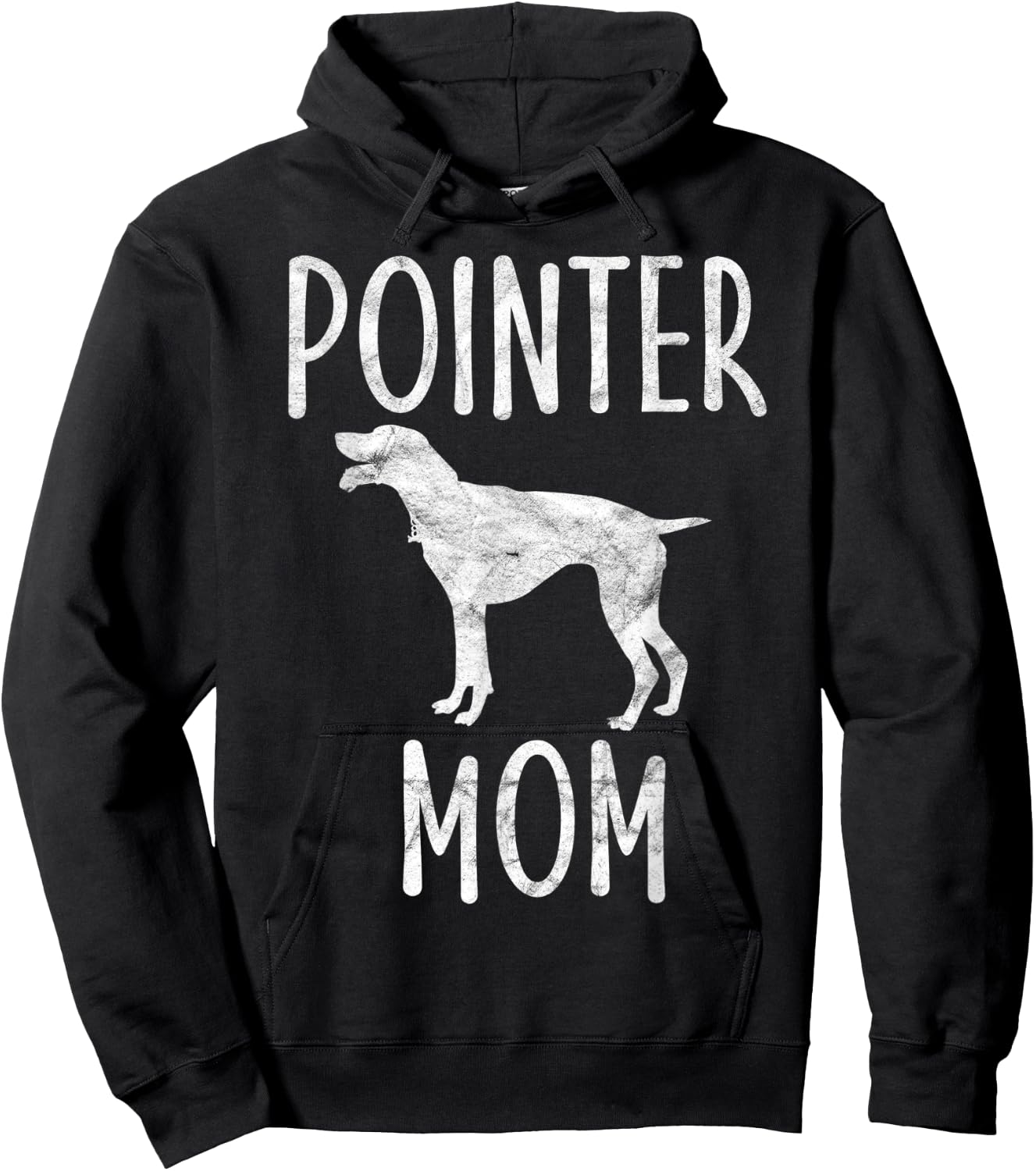 Vintage Pointer Mom Gift Rott Dog Owner Pointer Mother Men Women Kids Hoodie - Hoodie | Black