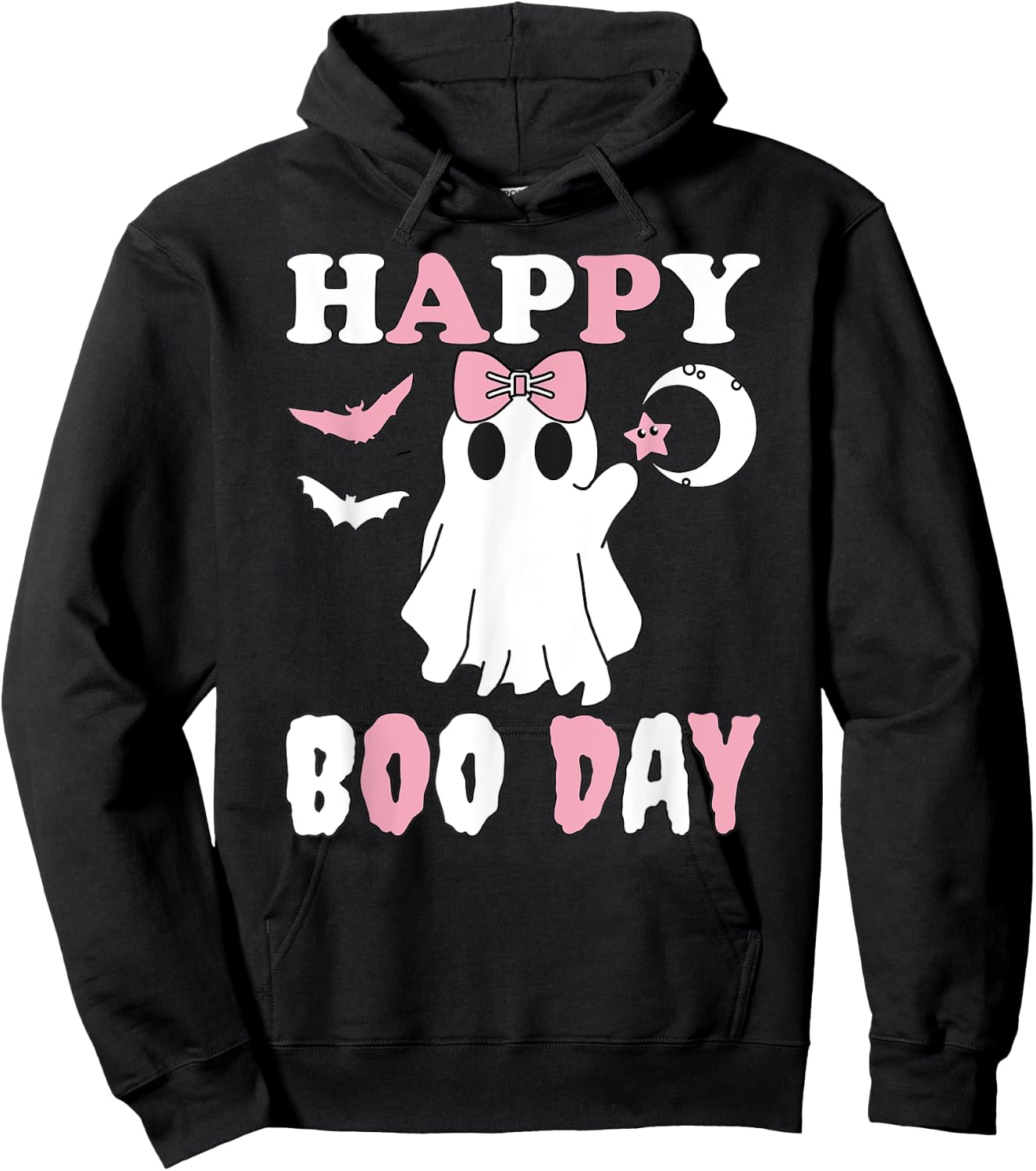 Happy Boo Day Girls Birthday Hoodie - Hoodie | Black