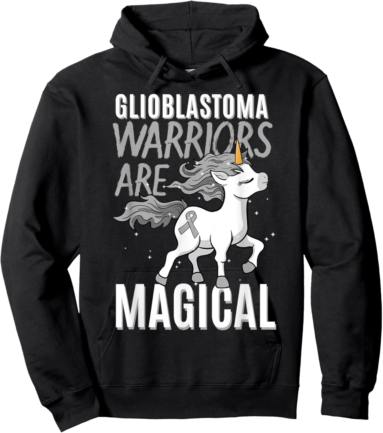 Glioblastoma Multiforme Warrior Grade IV Astrocytoma GBM Hoodie - Hoodie | Black