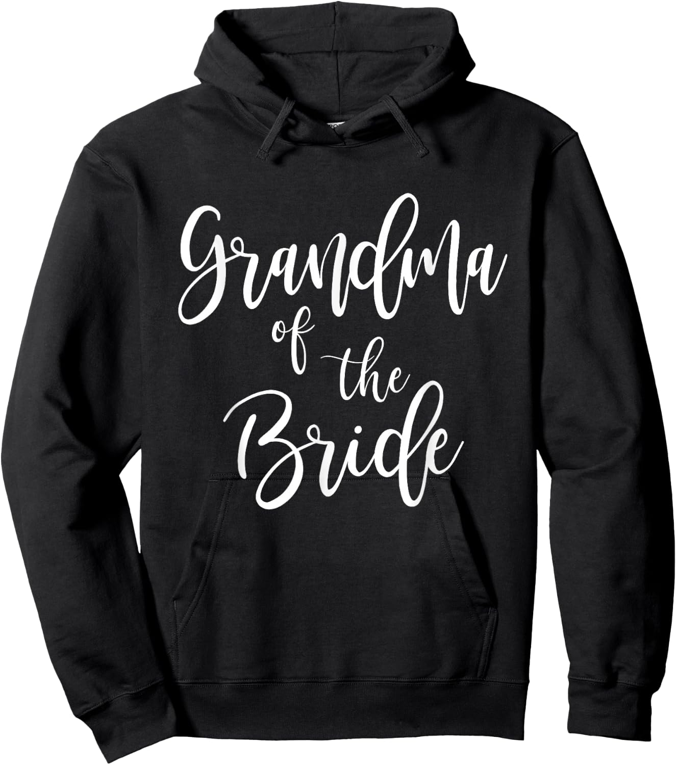 Grandma of The Bride Wedding Party Family Grandmother Hoodie - Hoodie | Black