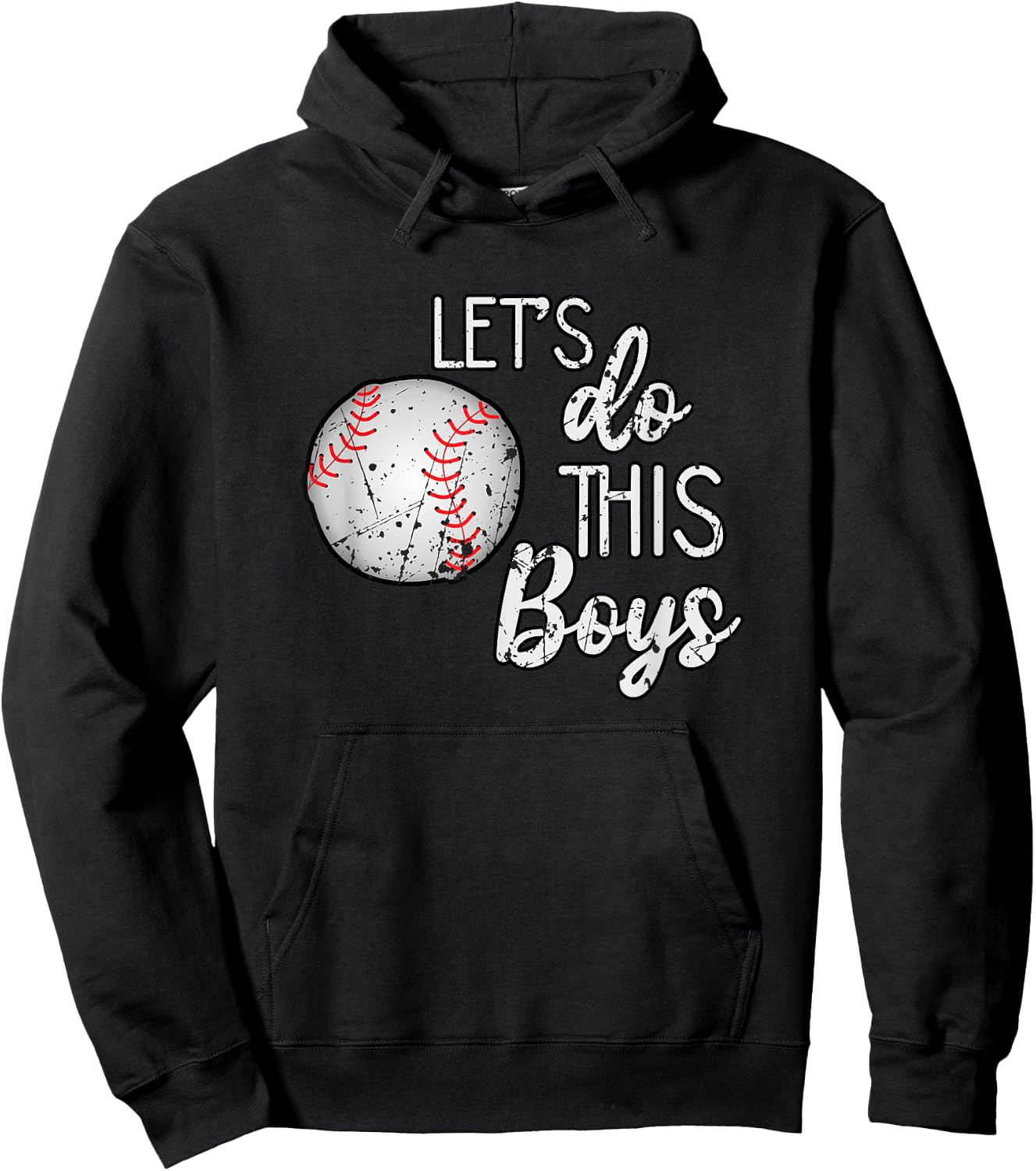 Let's Do This Boys Baseball , Women Men Kids Top Hoodie - Hoodie | Black