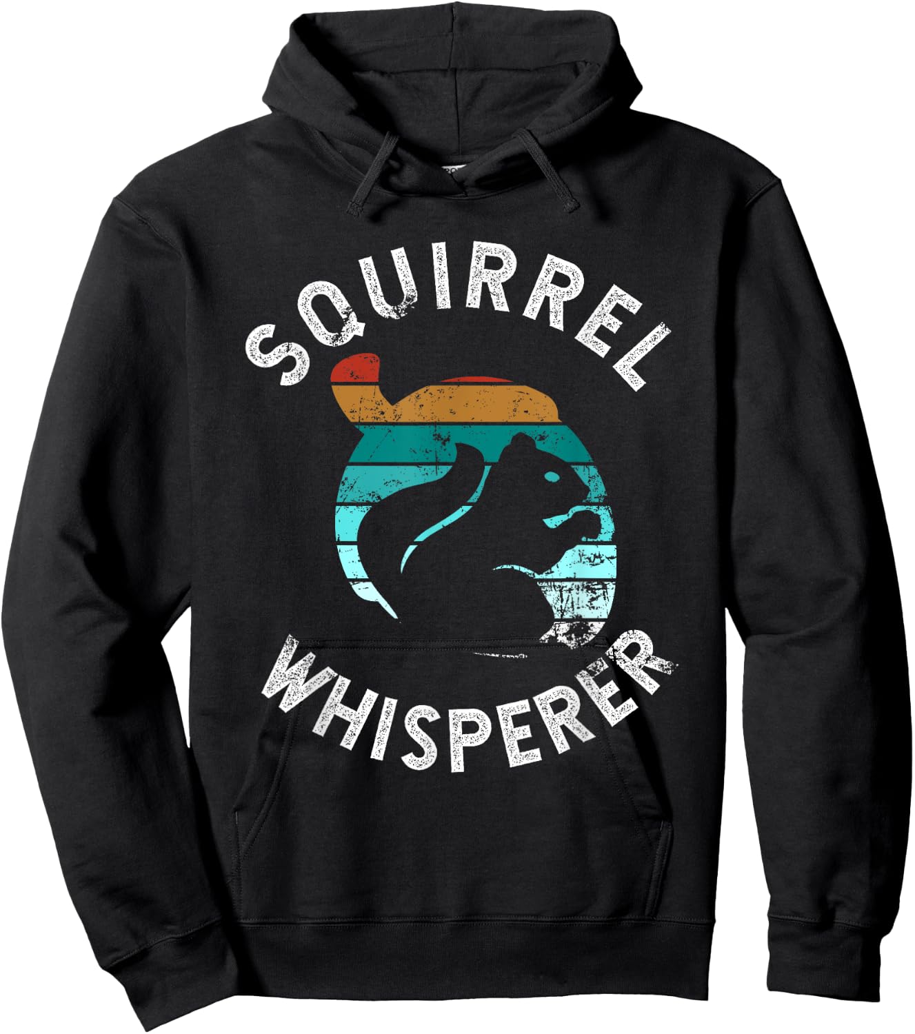 Funny Squirrel Whisperer Art Men Women Kids Squirrel Lover Hoodie - Hoodie | Black
