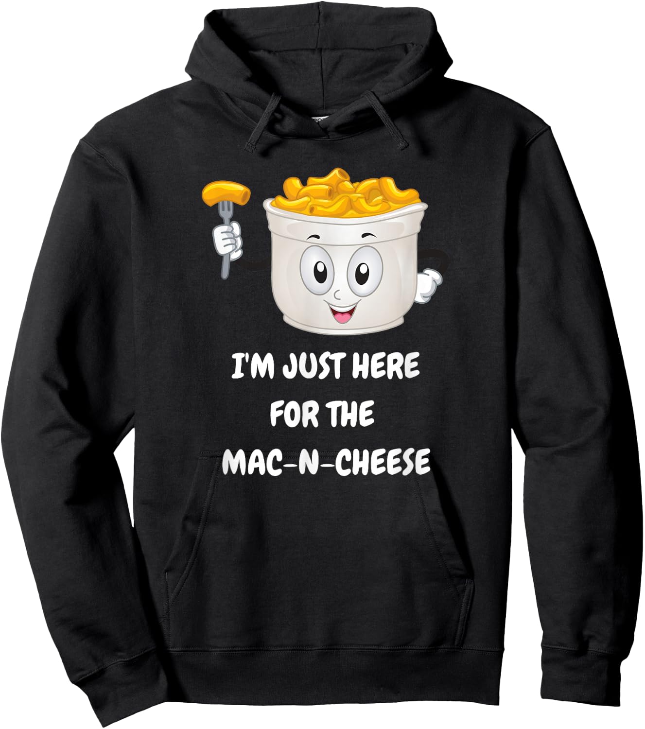 I'm just here for The Mac-N-Cheese Funny Kids Shirt Hoodie - Hoodie | Black