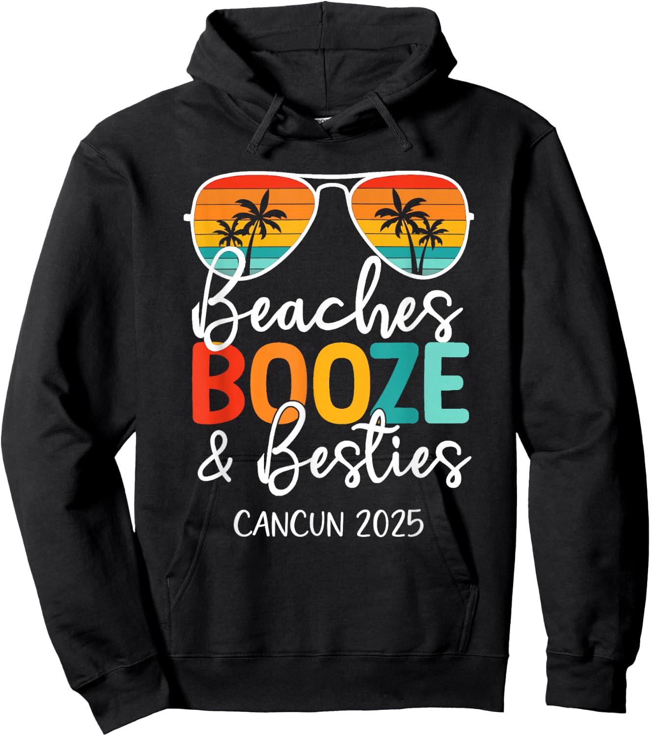 Girls Trip 2025 Cancun Mexico Weekend Summer Vacation Hoodie - Hoodie | Black