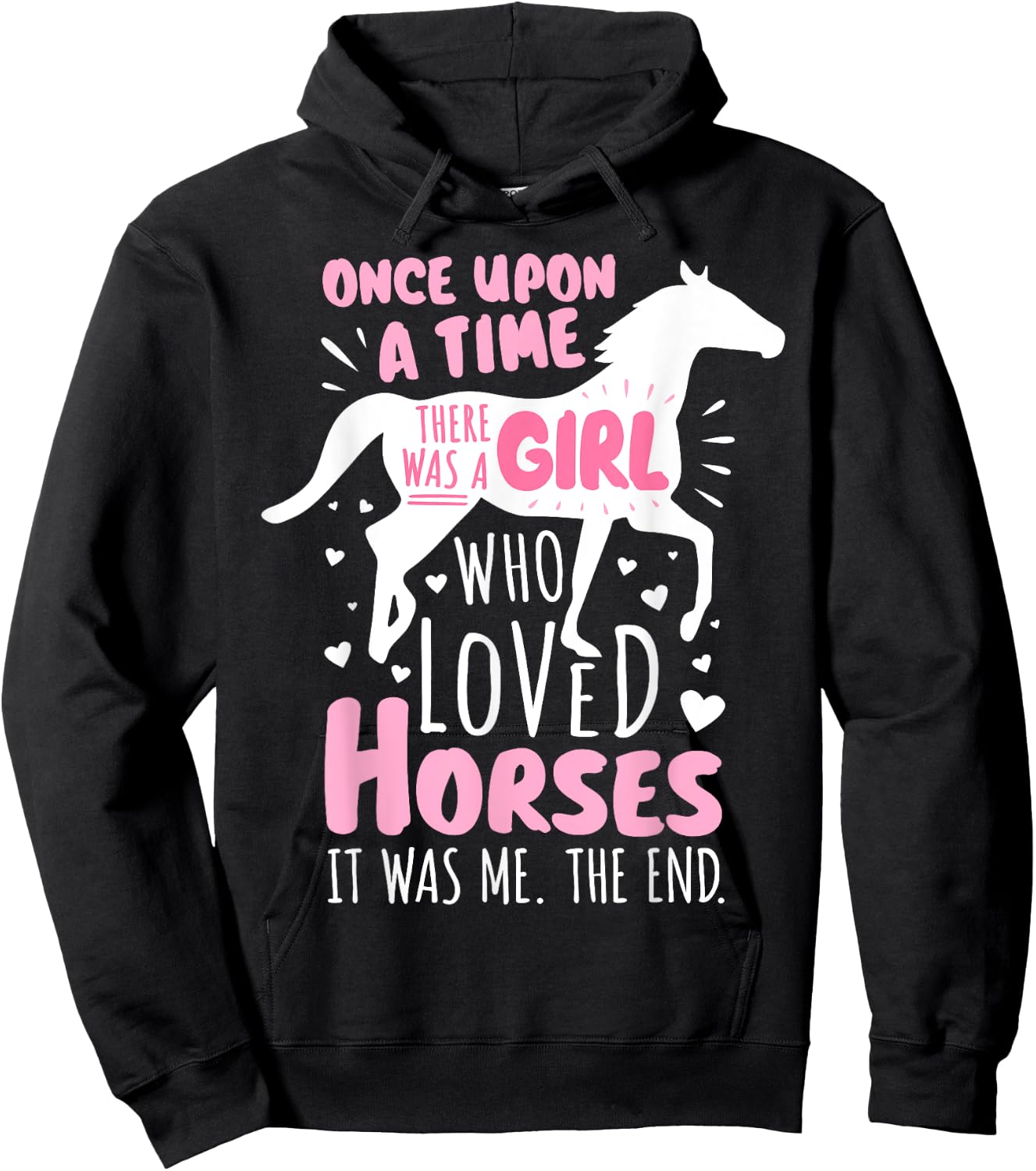 Horse Rider - A Girl Who Loved Horses - Horseback Riding Hoodie - Hoodie | Black