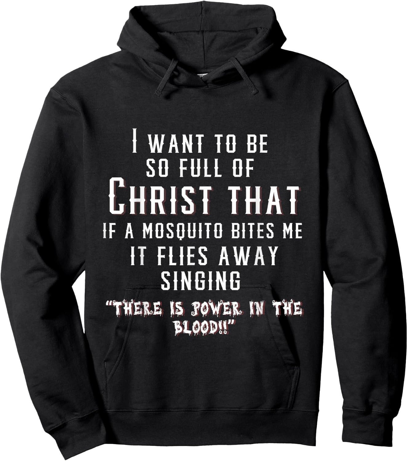 Christ Christian Mosquito Joke Funny Hoodie - Hoodie | Black