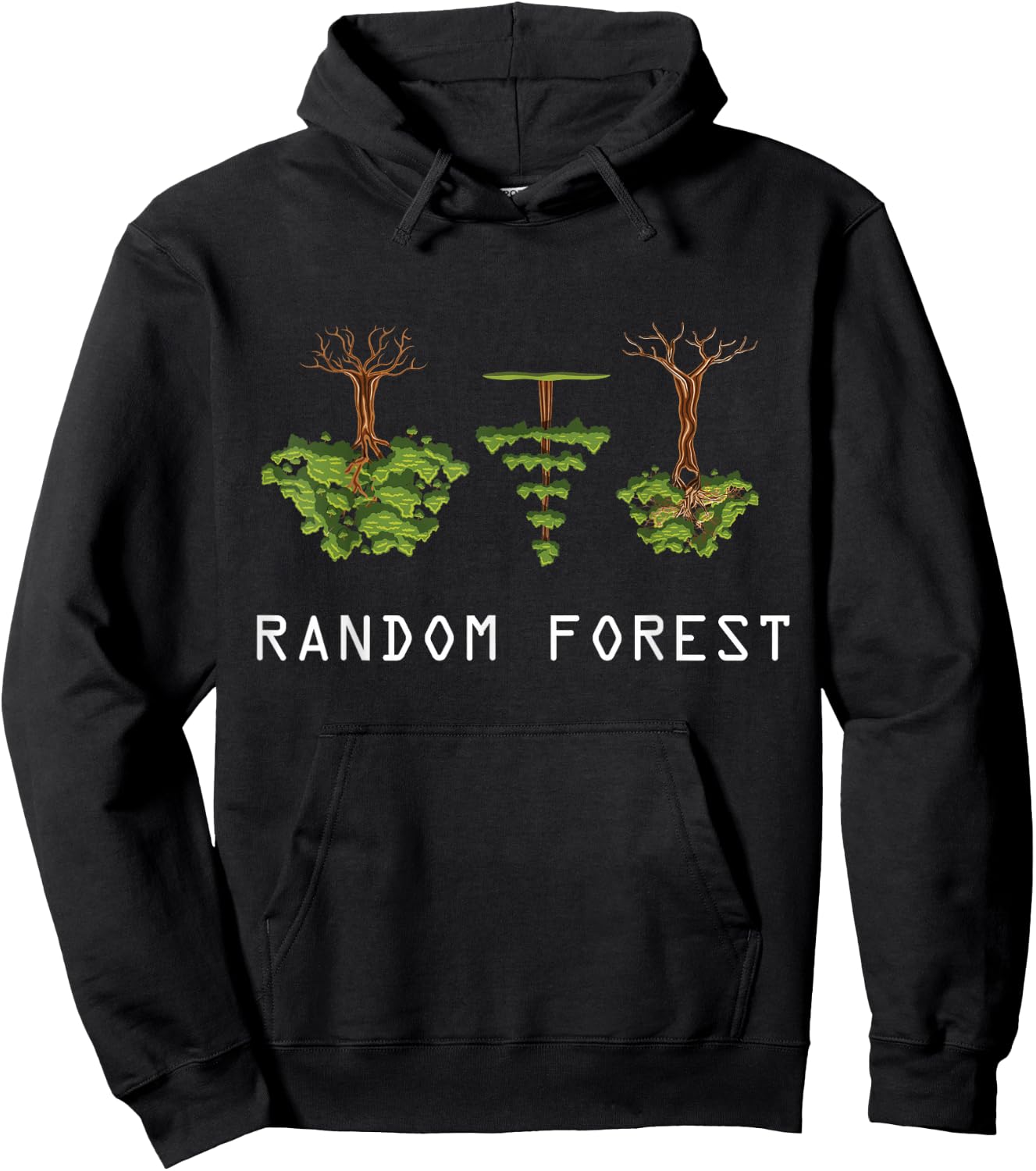 Random Forest Funny Machine Learning Data Analysis Analyst Hoodie - Hoodie | Black