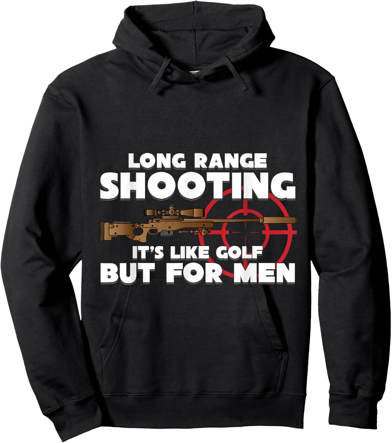 Long Range Shooting It's Like Golf but Guns Owner Hoodie - Hoodie | Black