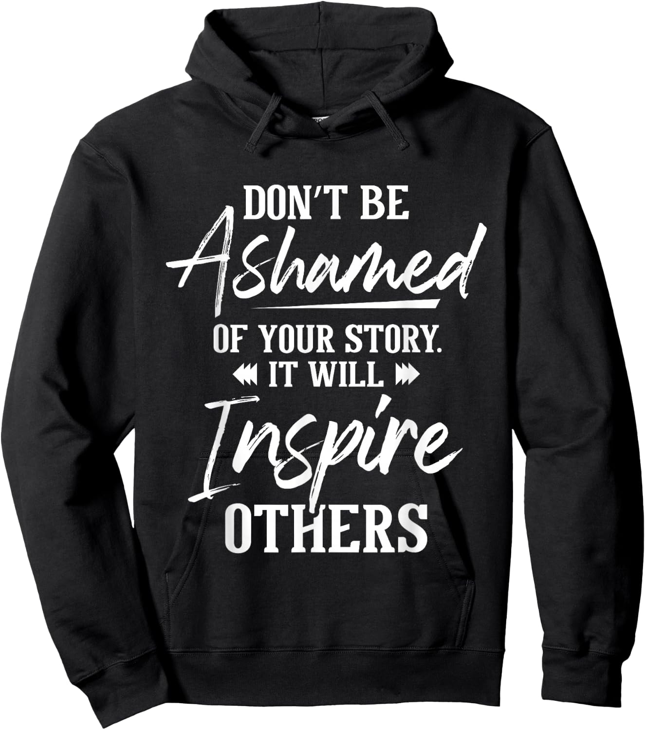 Don't Be Ashamed - Sobriety Anniversary Sober AA NA Recovery Hoodie - Hoodie | Black
