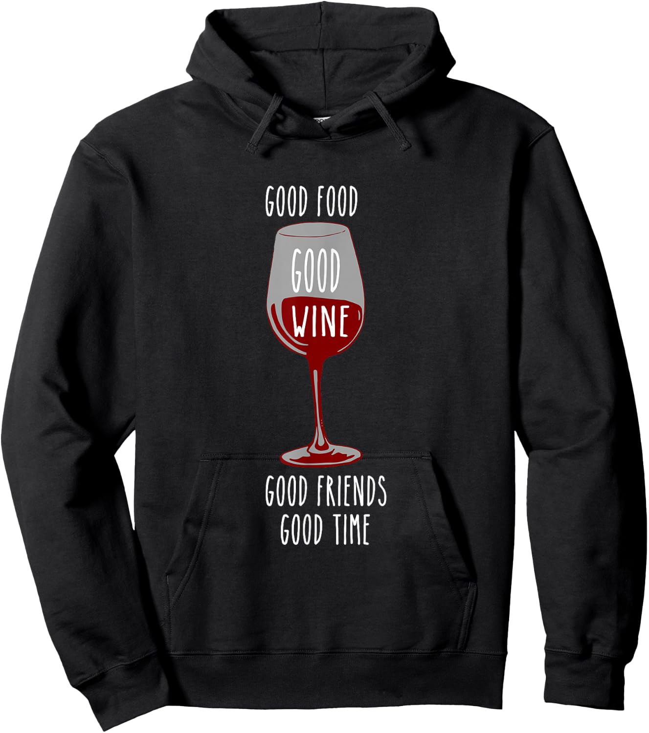 Food and Wine Festival Apparel for Wine Drinkers Hoodie - Hoodie | Black