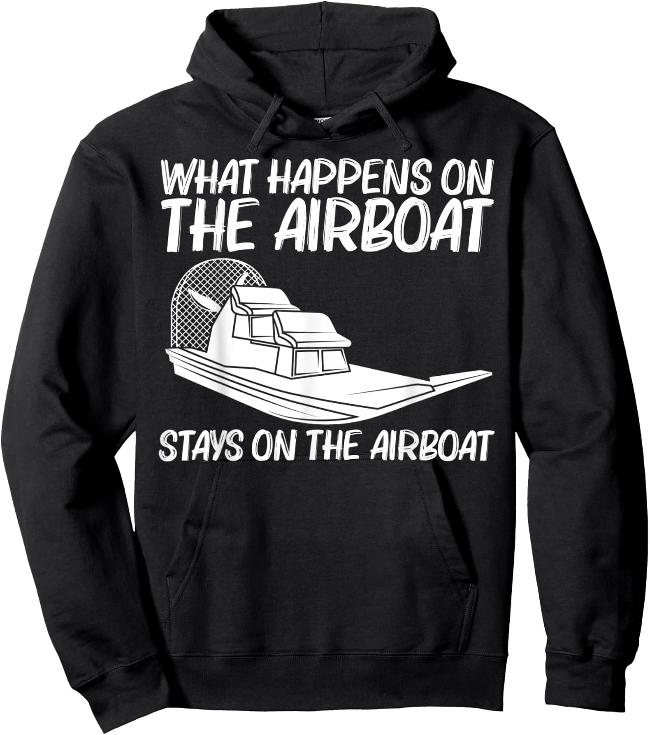 Cool Airboat Gift Women Airboat Racing Aircraft Boat Hoodie - Hoodie | Black