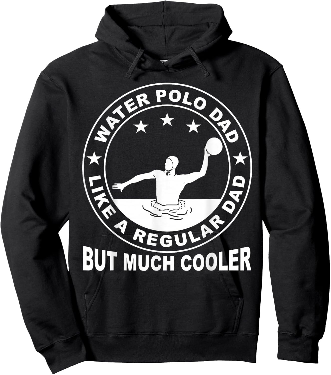 Water Polo Player Father Sport Water Polo Dad Hoodie - Hoodie | Black