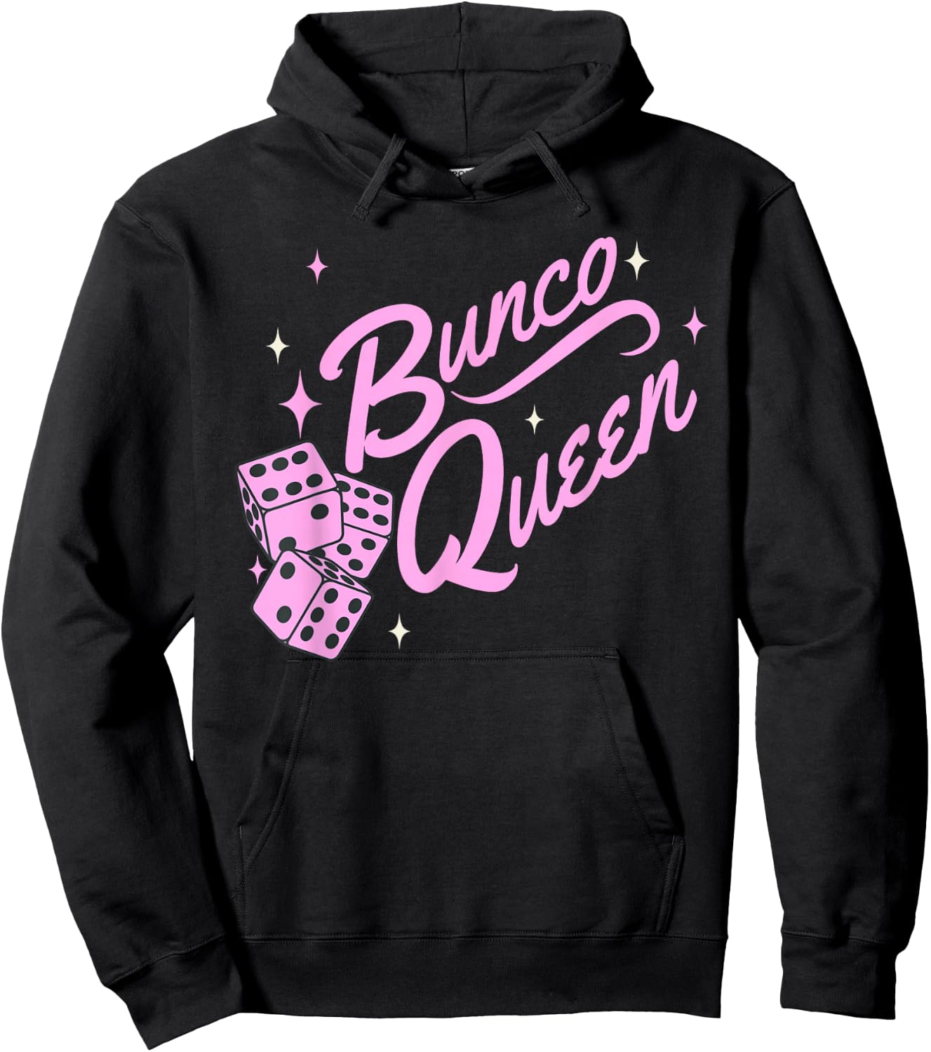 Fun Bunco shirts, Pink Bunco Queen Hoodie - Hoodie | Black